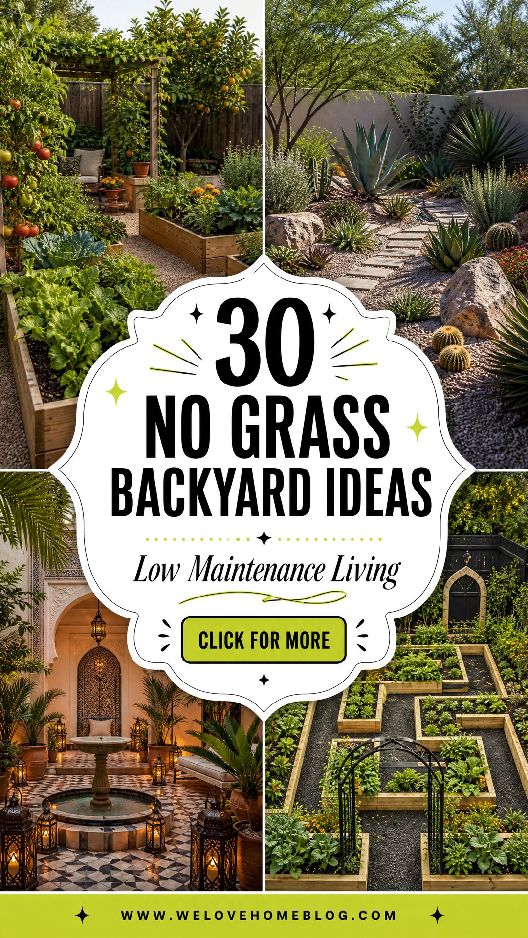 30 No Grass Backyard Ideas for Low-Maintenance Living - 30 No Grass Backyard Ideas for Low-Maintenance Living