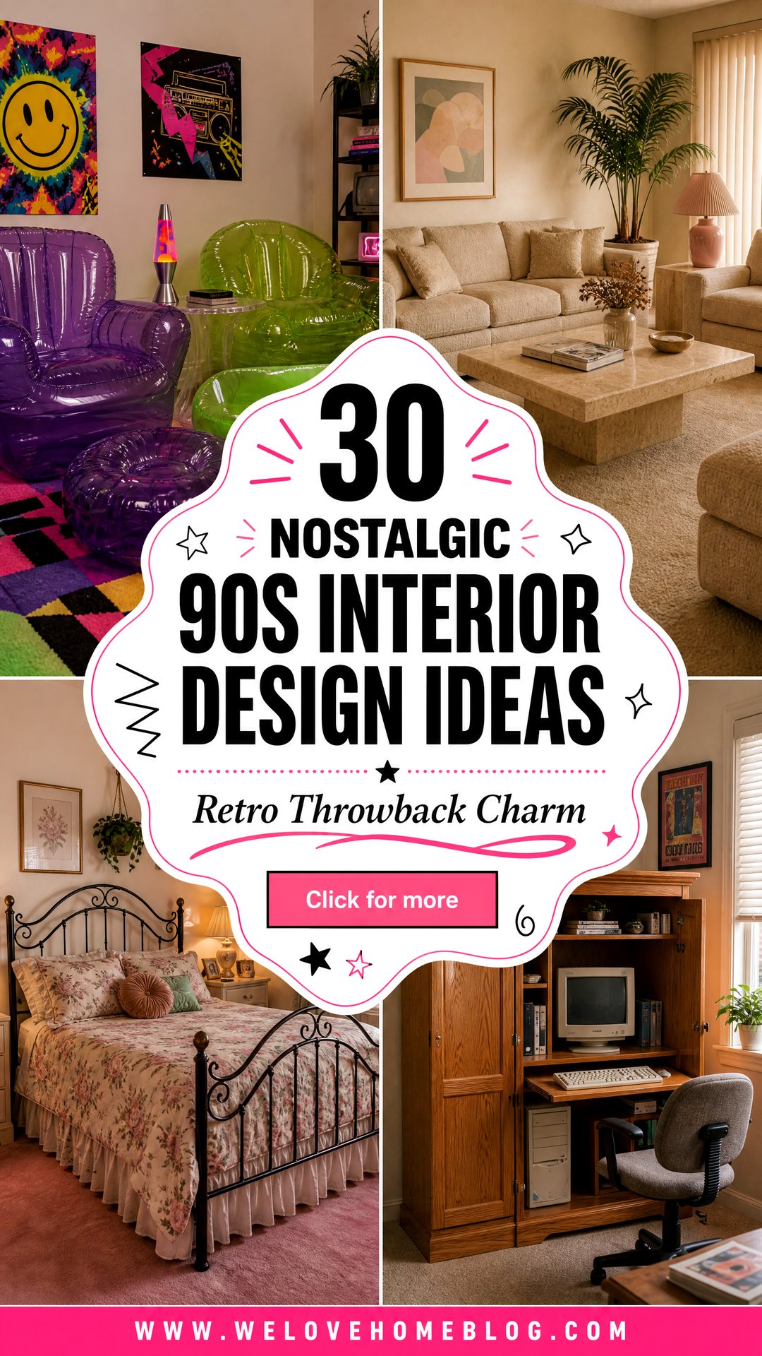 30 Nostalgic 90s Interior Design Ideas for a Retro Look - 30 Nostalgic 90s Interior Design Ideas for a Retro Look