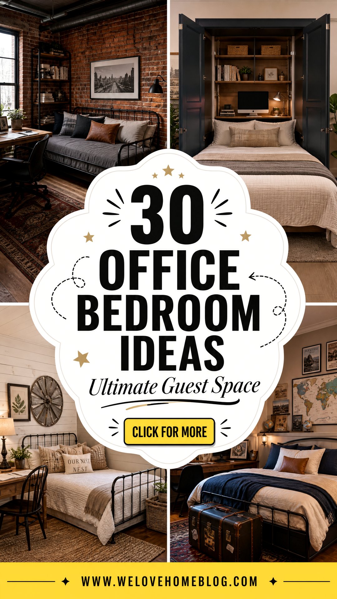 30 Office Bedroom Ideas for the Ultimate Guest Space - 30 Office Bedroom Ideas for the Ultimate Guest Space
