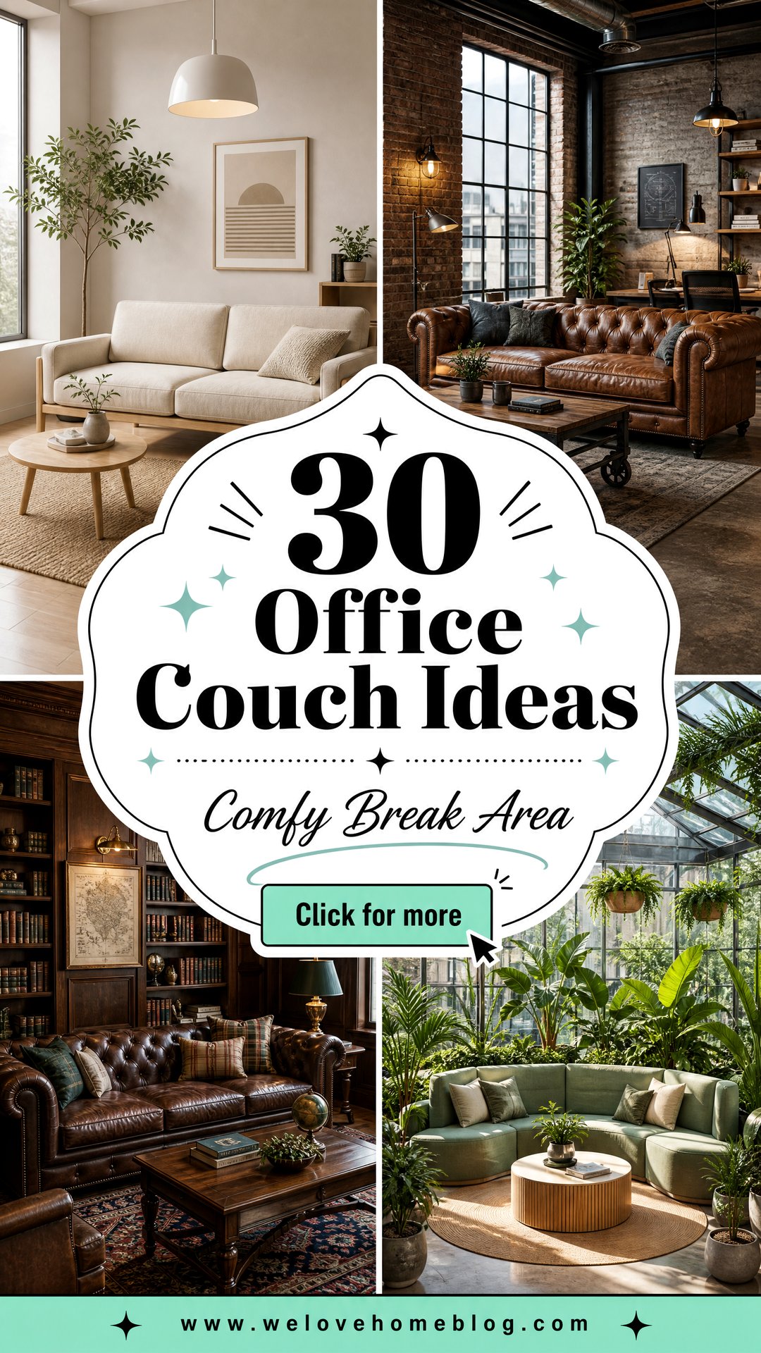 30 Office Couch Ideas for a Comfortable Break Area - 30 Office Couch Ideas for a Comfortable Break Area