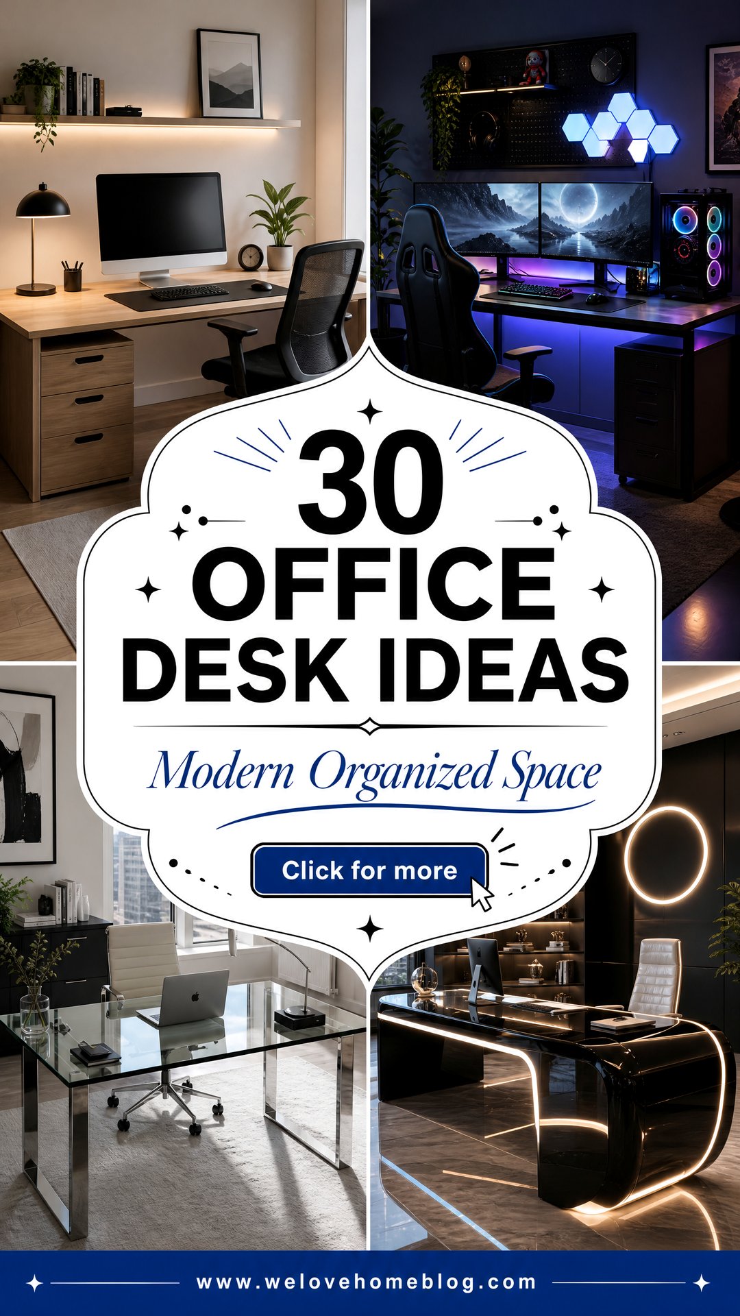 30 Office Desk Ideas for a Modern and Organized Space - 30 Office Desk Ideas for a Modern and Organized Space