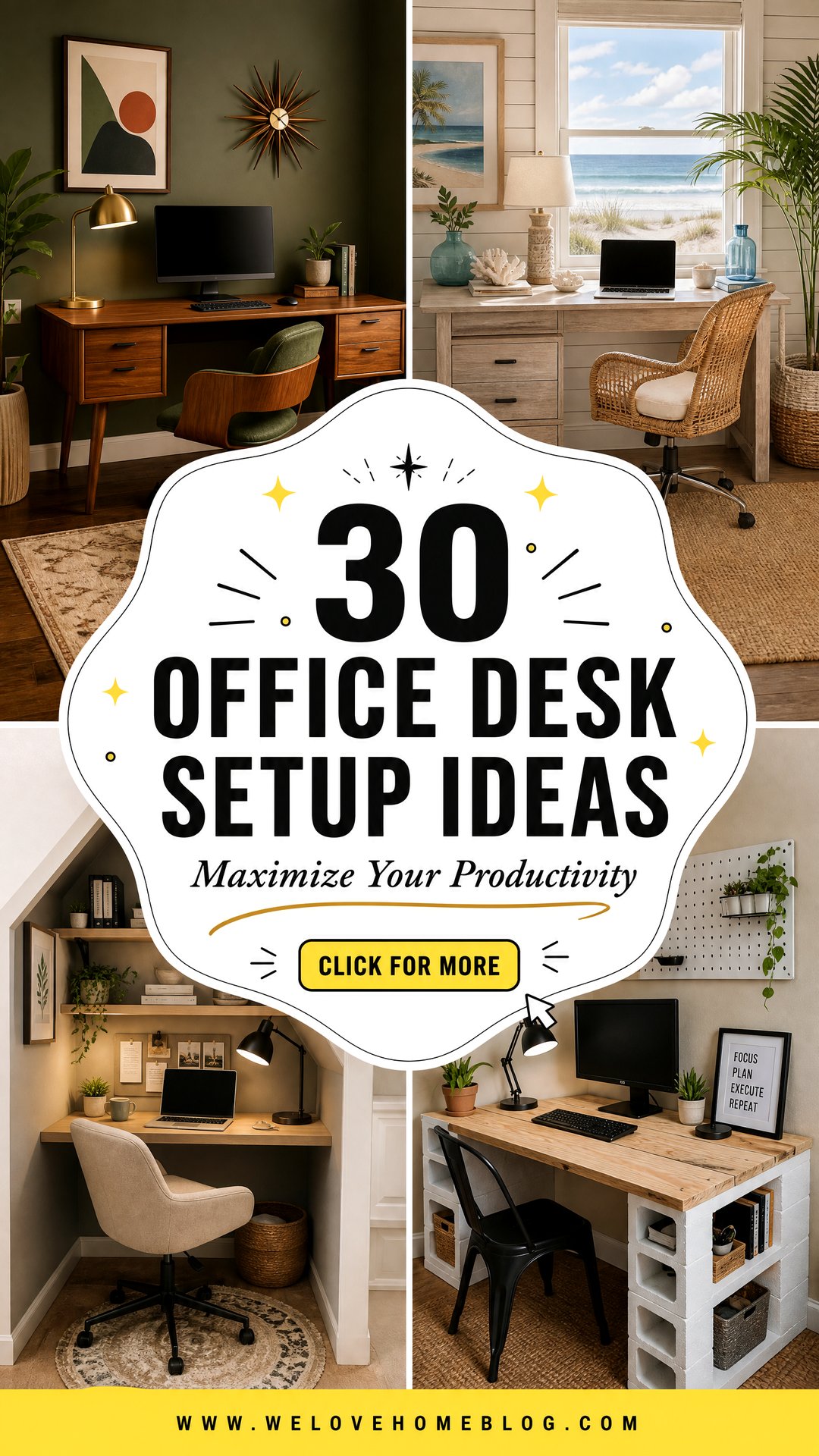 30 Office Desk Setup Ideas to Maximize Productivity - 30 Office Desk Setup Ideas to Maximize Productivity