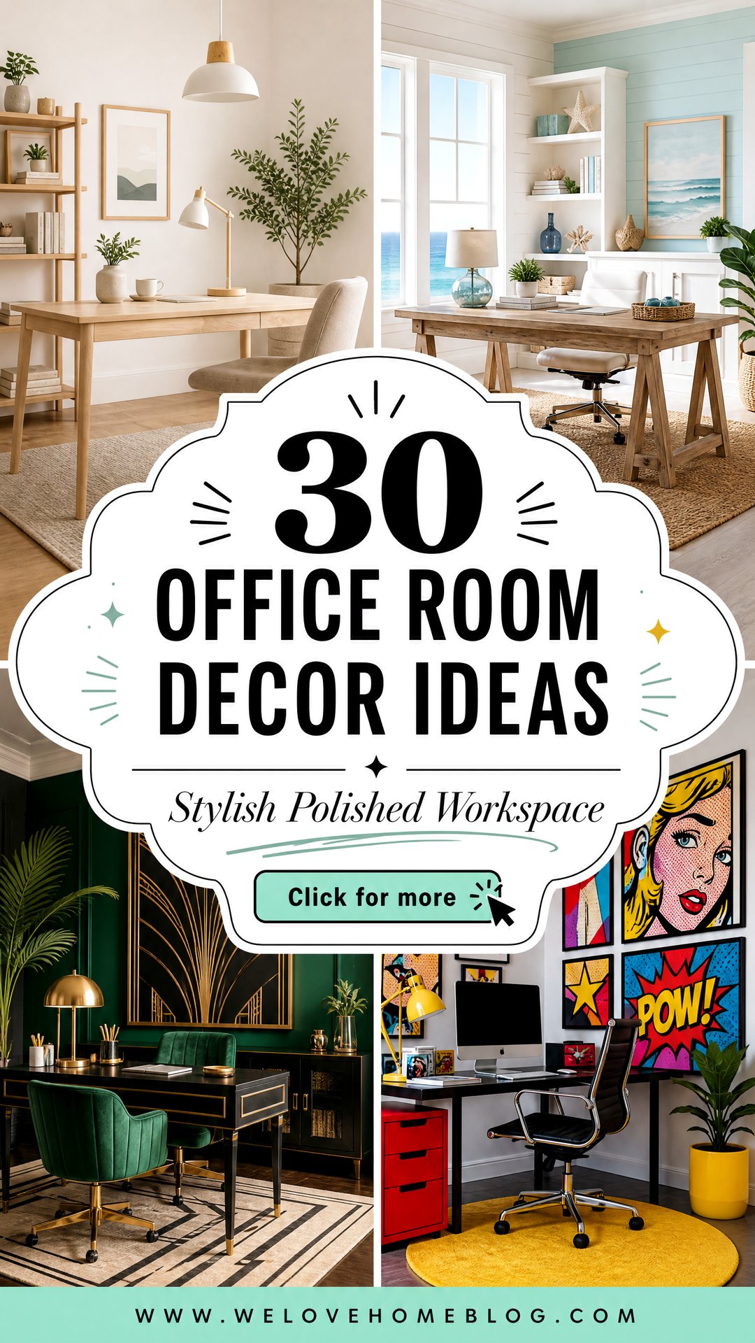 30 Office Room Decor Ideas for a Stylish Workspace - 30 Office Room Decor Ideas for a Stylish Workspace