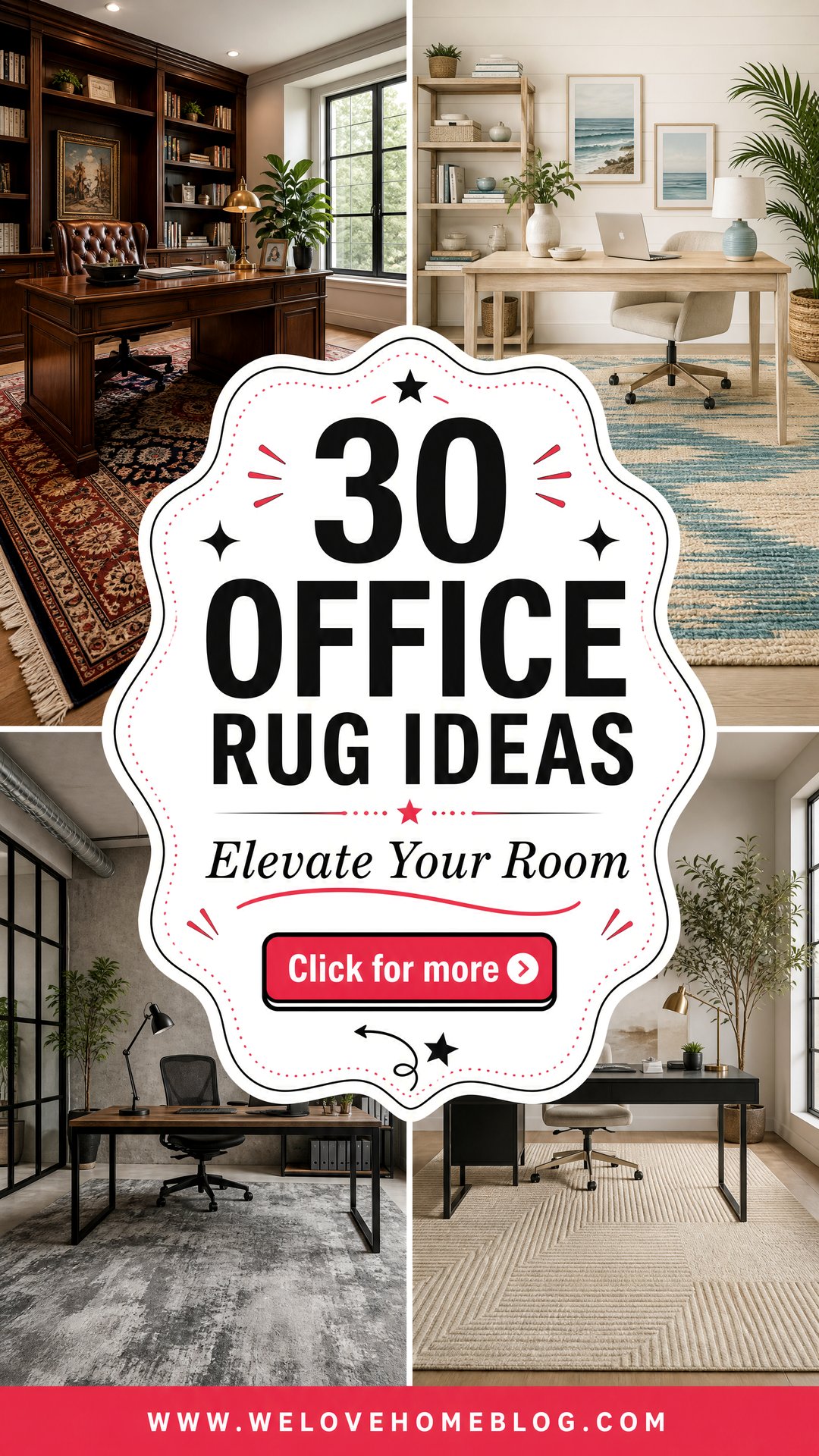 30 Office Rug Ideas to Elevate Your Professional Room - 30 Office Rug Ideas to Elevate Your Professional Room
