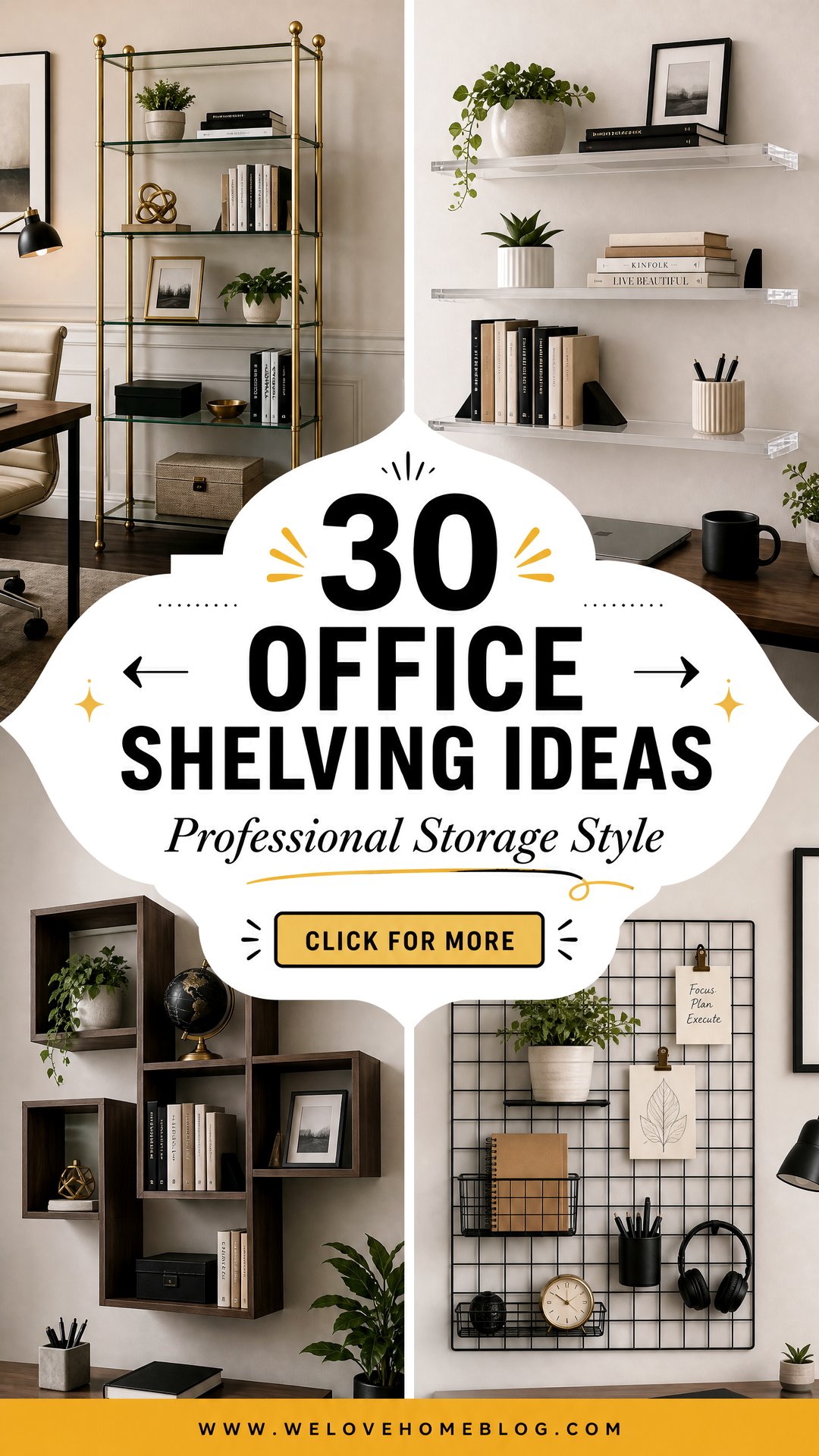 30 Office Shelving Ideas for Professional Storage - 30 Office Shelving Ideas for Professional Storage