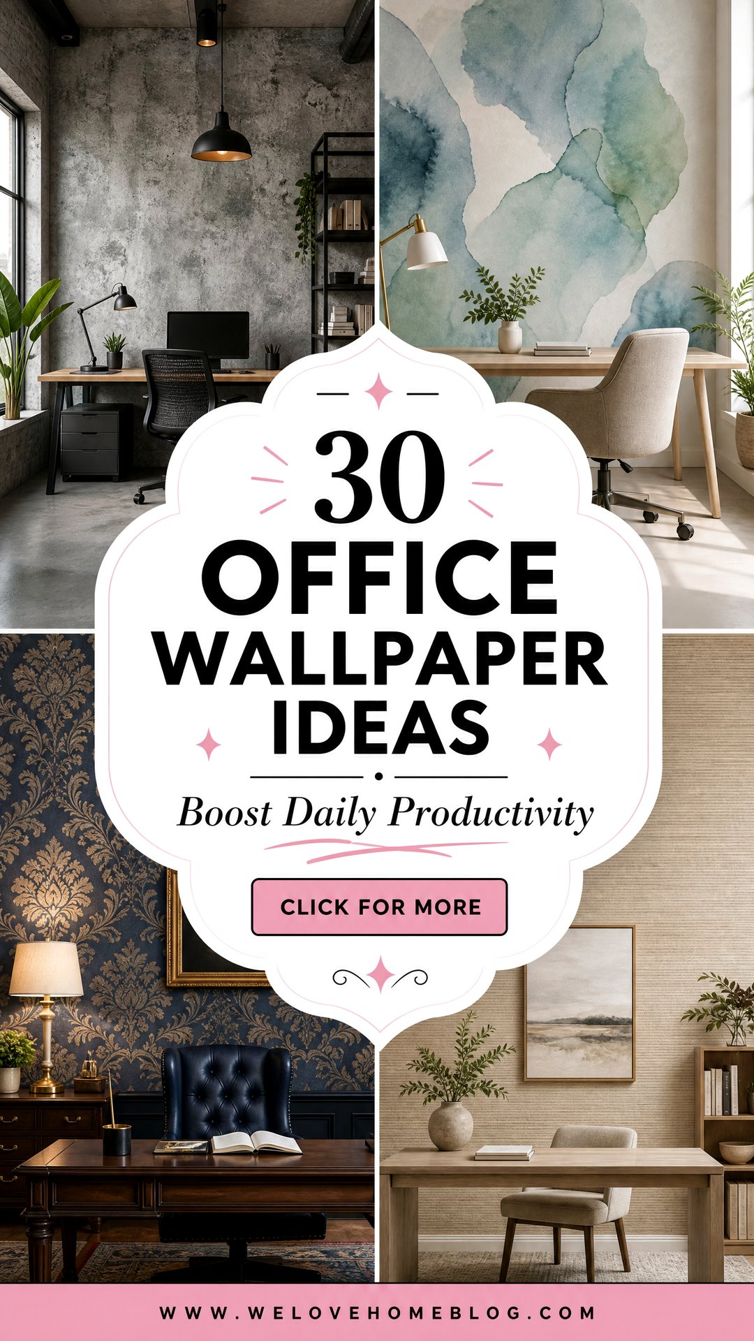 30 Office Wallpaper Ideas to Boost Your Productivity - 30 Office Wallpaper Ideas to Boost Your Productivity