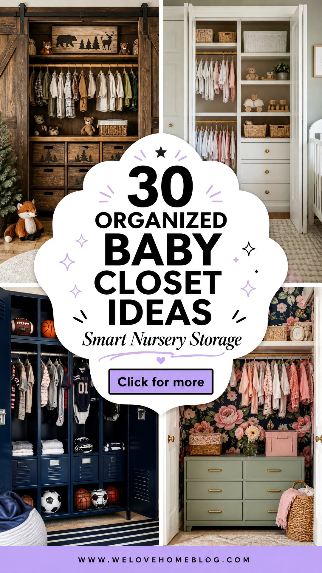 30 Organized Baby Closet Ideas for Nursery Storage - 30 Organized Baby Closet Ideas for Nursery Storage
