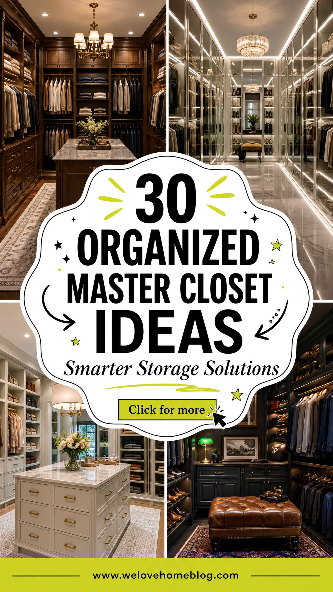 30 Organized Master Closet Ideas for Better Storage - 30 Organized Master Closet Ideas for Better Storage