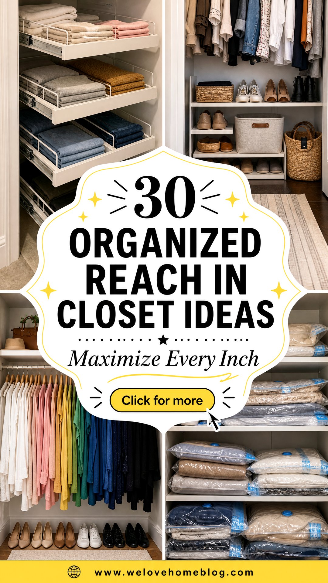 30 Organized Reach in Closet Ideas for Maximum Space - 30 Organized Reach in Closet Ideas for Maximum Space