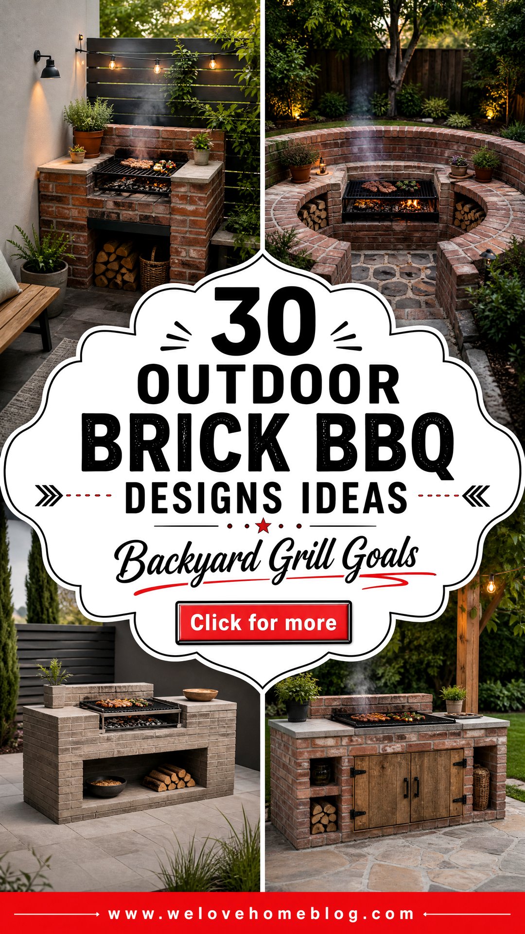 30 Outdoor Brick BBQ Designs Pictures for Your Backyard - 30 Outdoor Brick BBQ Designs Pictures for Your Backyard