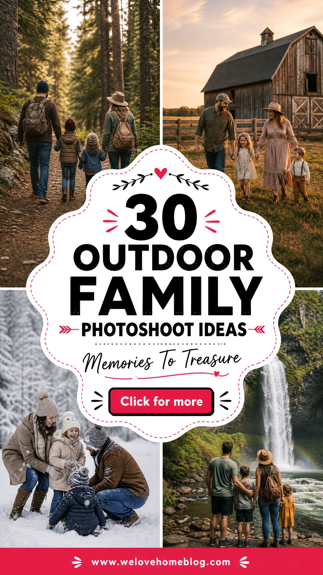 30 Outdoor Family Photoshoot Ideas for Lasting Memories - 30 Outdoor Family Photoshoot Ideas for Lasting Memories