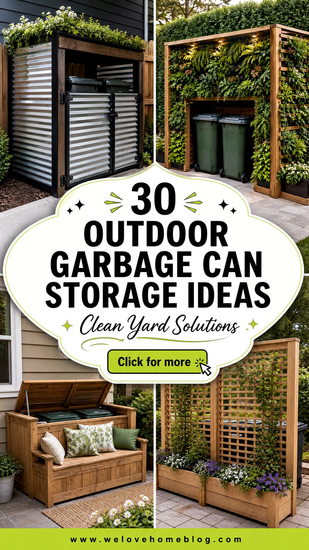 30 Outdoor Garbage Can Storage Ideas for a Clean Yard - 30 Outdoor Garbage Can Storage Ideas for a Clean Yard