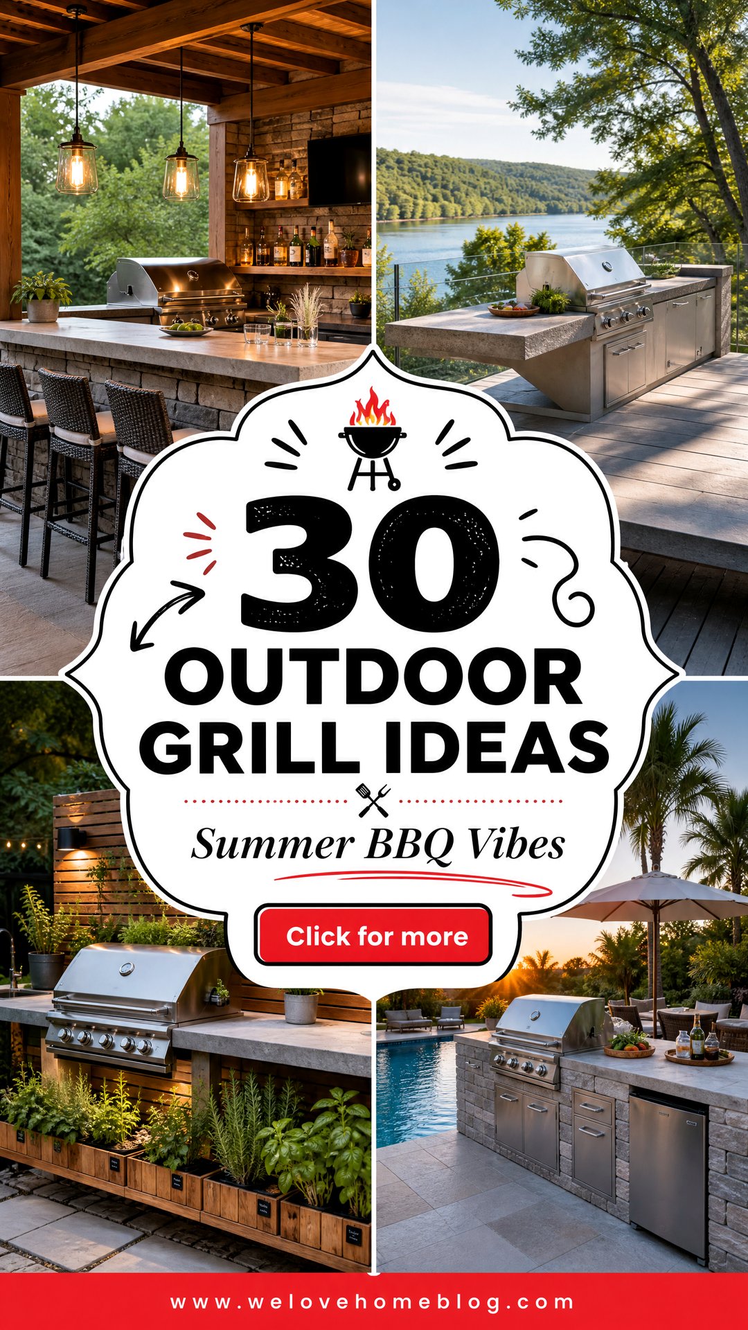 30 Outdoor Grill Ideas for Your Next Summer Barbecue - 30 Outdoor Grill Ideas for Your Next Summer Barbecue