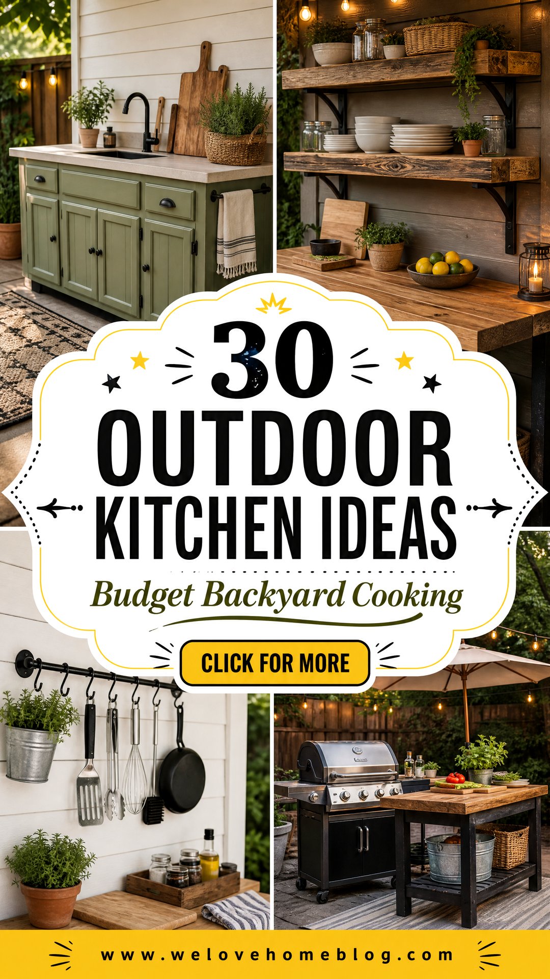 30 Outdoor Kitchen Ideas on a Budget for Every Home - 30 Outdoor Kitchen Ideas on a Budget for Every Home