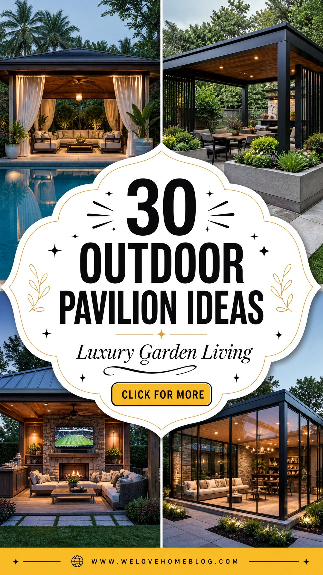 30 Outdoor Pavilion Ideas for Luxurious Garden Living - 30 Outdoor Pavilion Ideas for Luxurious Garden Living