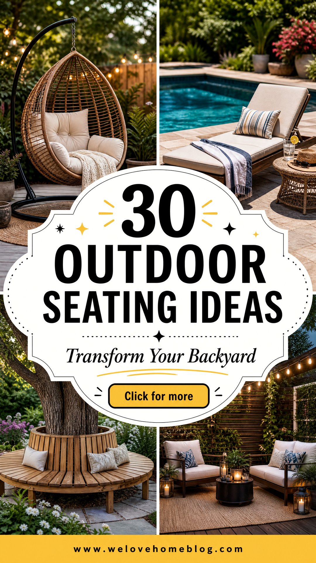 30 Outdoor Seating Ideas to Transform Your Backyard - 30 Outdoor Seating Ideas to Transform Your Backyard