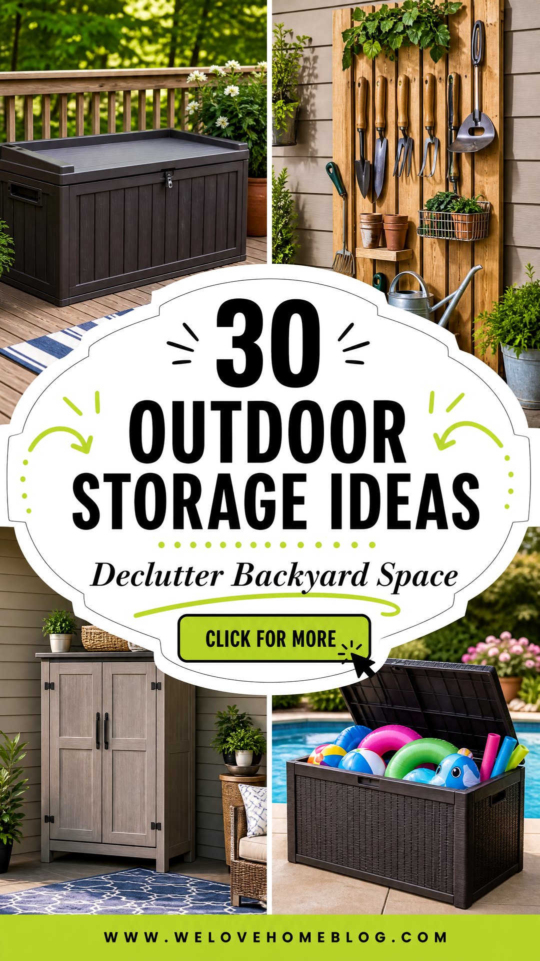 30 Outdoor Storage Ideas to Declutter Your Backyard Space - 30 Outdoor Storage Ideas to Declutter Your Backyard Space