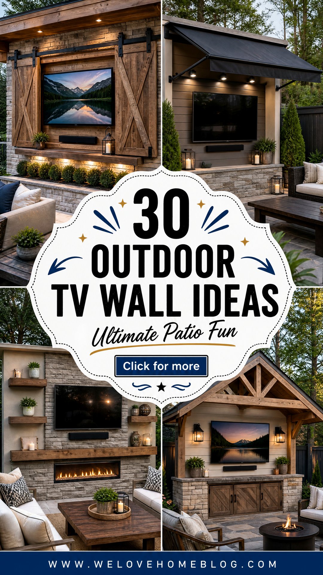 30 Outdoor TV Wall Ideas for the Ultimate Patio Fun - 30 Outdoor TV Wall Ideas for the Ultimate Patio Fun