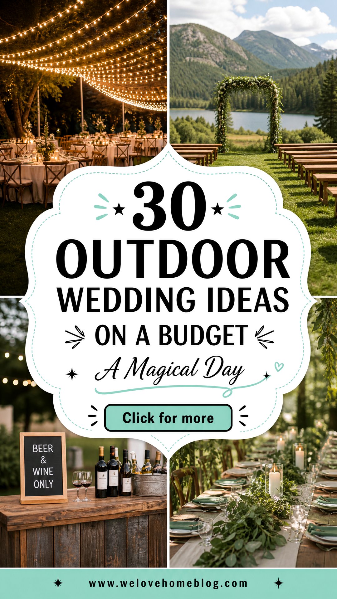 30 Outdoor Wedding Ideas on a Budget for a Magical Day - 30 Outdoor Wedding Ideas on a Budget for a Magical Day