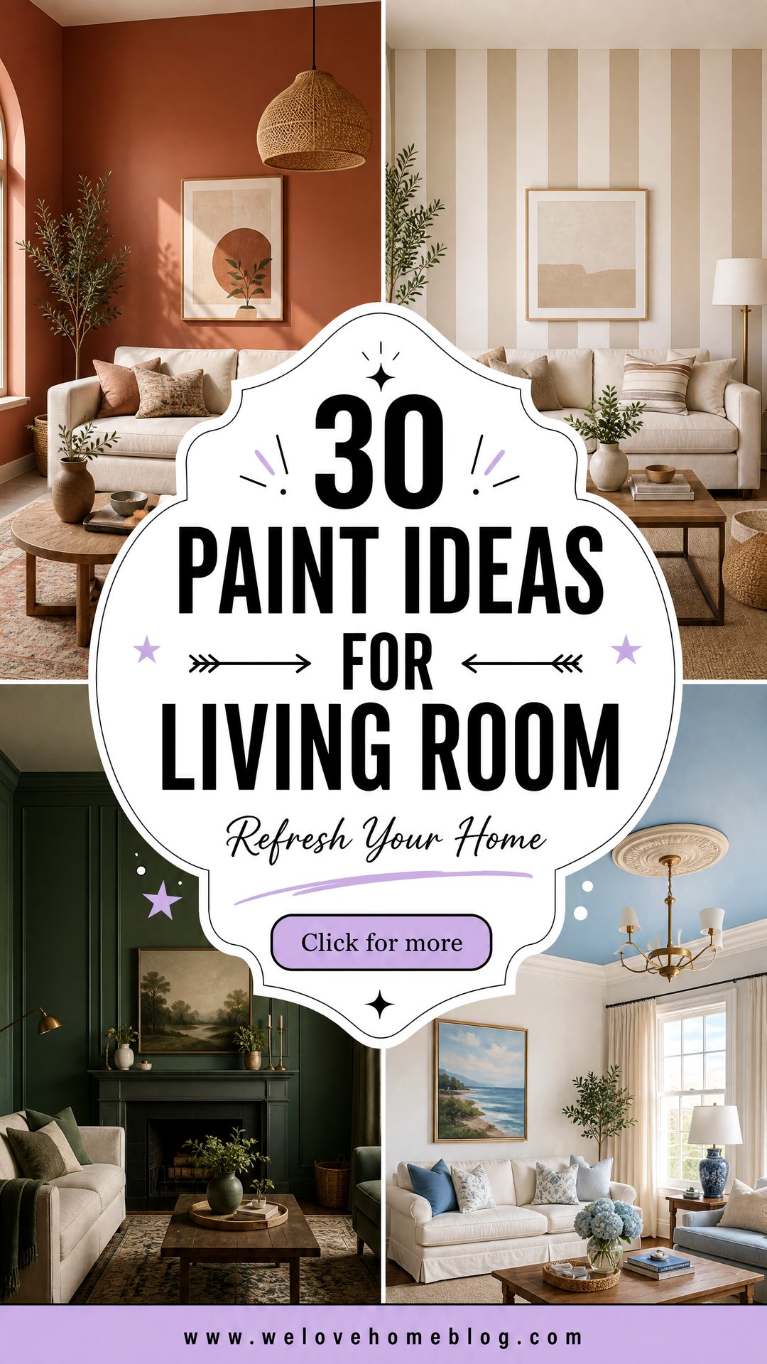 30 Paint Ideas for Living Room Walls to Refresh Your Home - 30 Paint Ideas for Living Room Walls to Refresh Your Home
