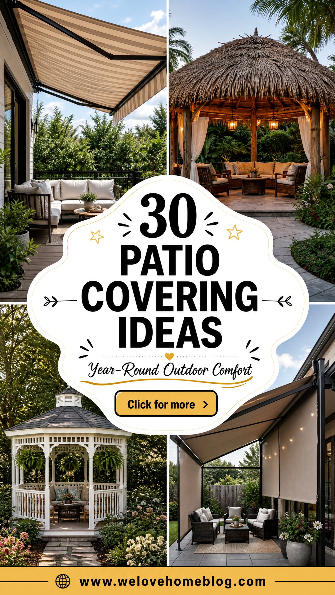 30 Patio Covering Ideas for Year-Round Comfort - 30 Patio Covering Ideas for Year-Round Comfort