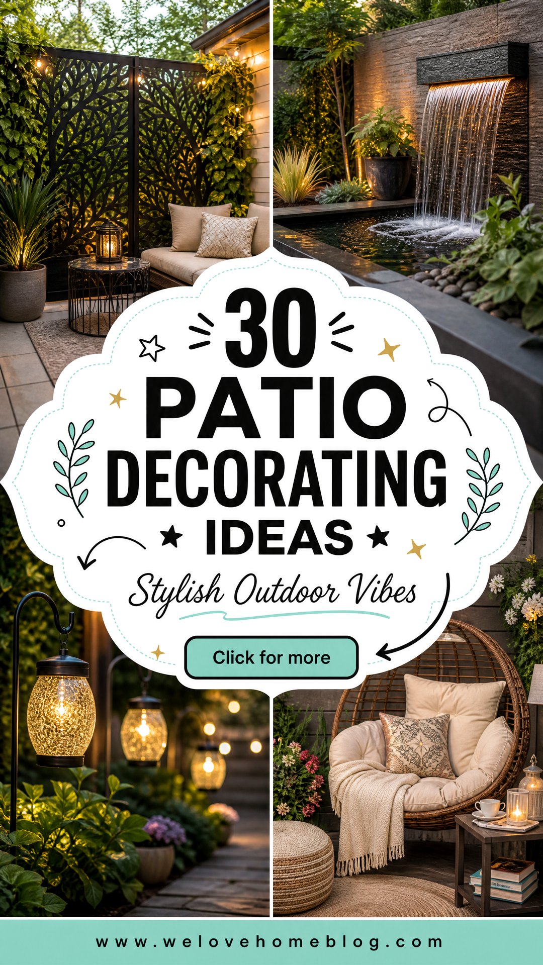 30 Patio Decorating Ideas for a Stylish Outdoor Area - 30 Patio Decorating Ideas for a Stylish Outdoor Area
