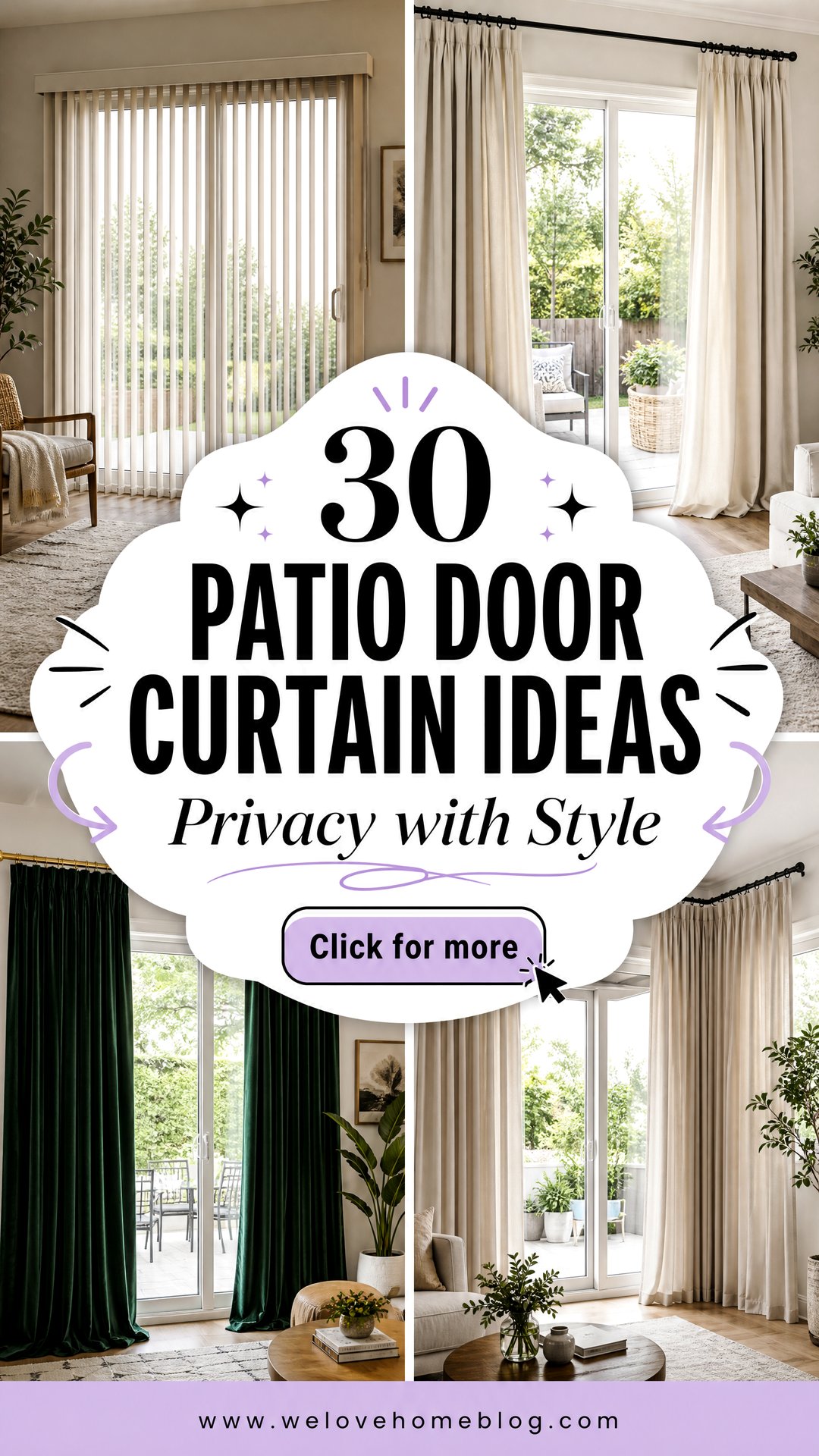 30 Patio Door Curtain Ideas for Privacy and Style - 30 Patio Door Curtain Ideas for Privacy and Style