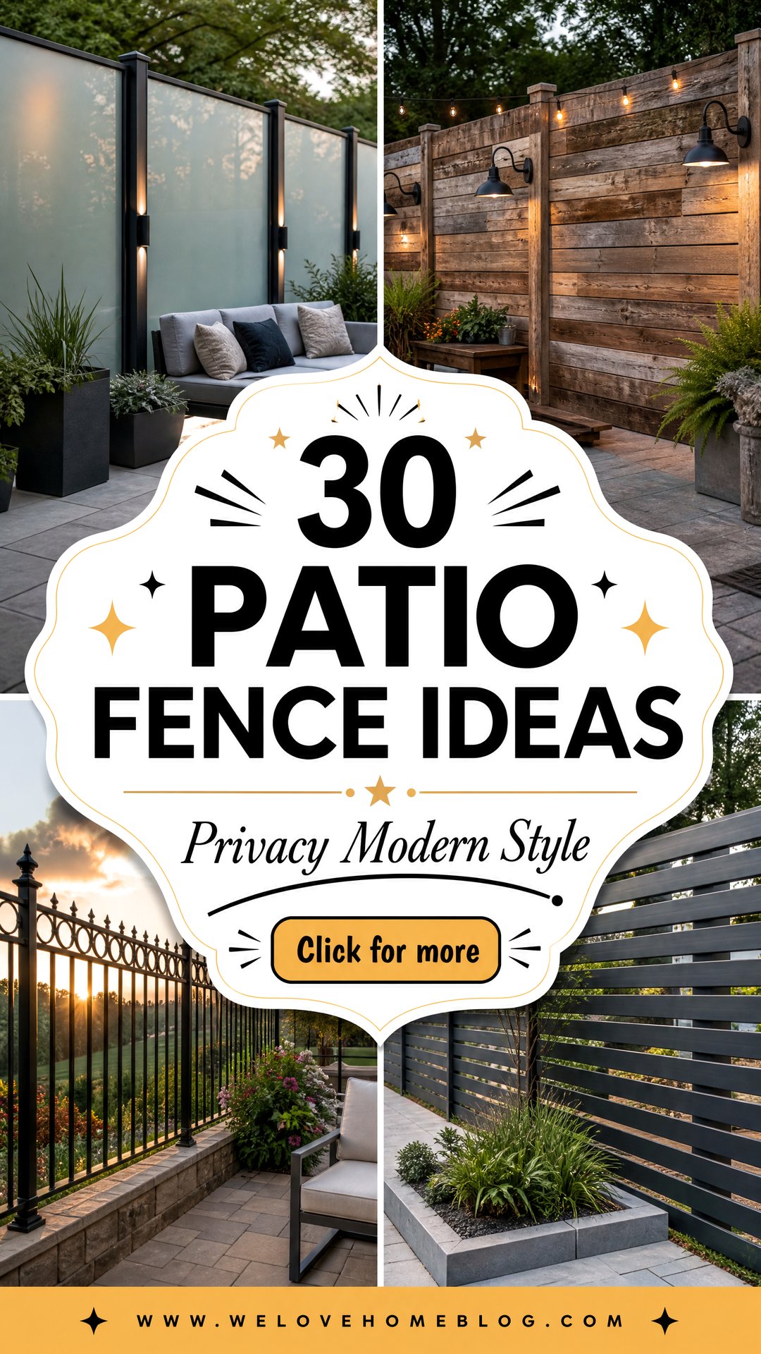 30 Patio Fence Ideas for Privacy and Modern Style - 30 Patio Fence Ideas for Privacy and Modern Style
