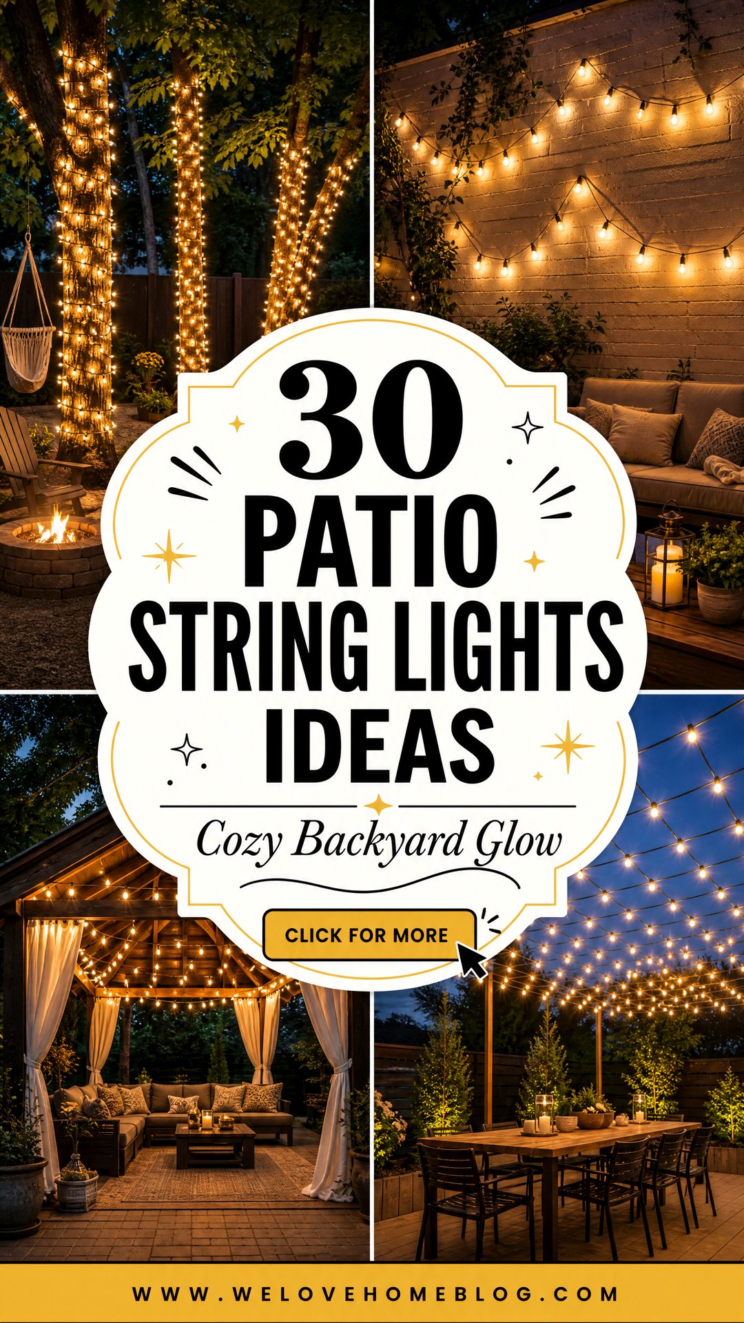 30 Patio String Lights Ideas for a Cozy Backyard - 30 Patio String Lights Ideas for a Cozy Backyard