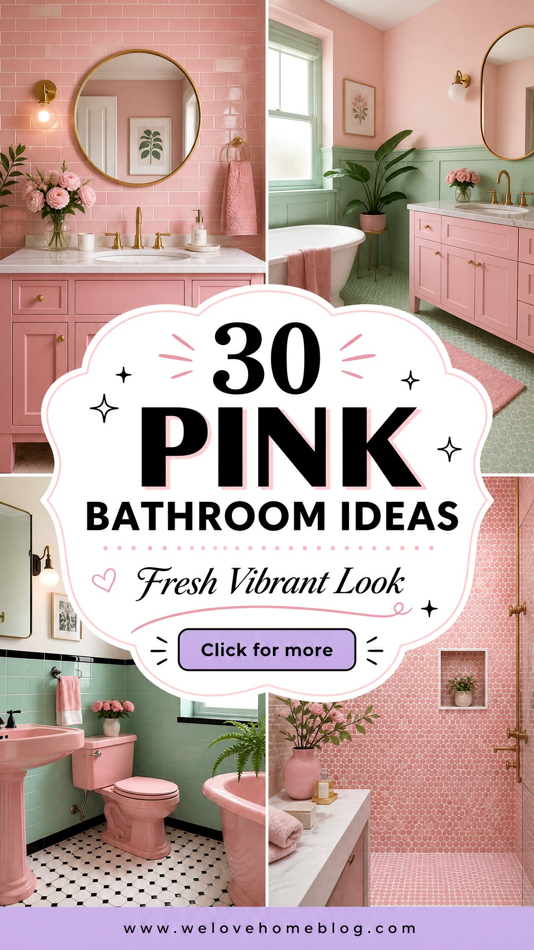 30 Pink Bathroom Ideas for a Fresh and Vibrant Look - 30 Pink Bathroom Ideas for a Fresh and Vibrant Look