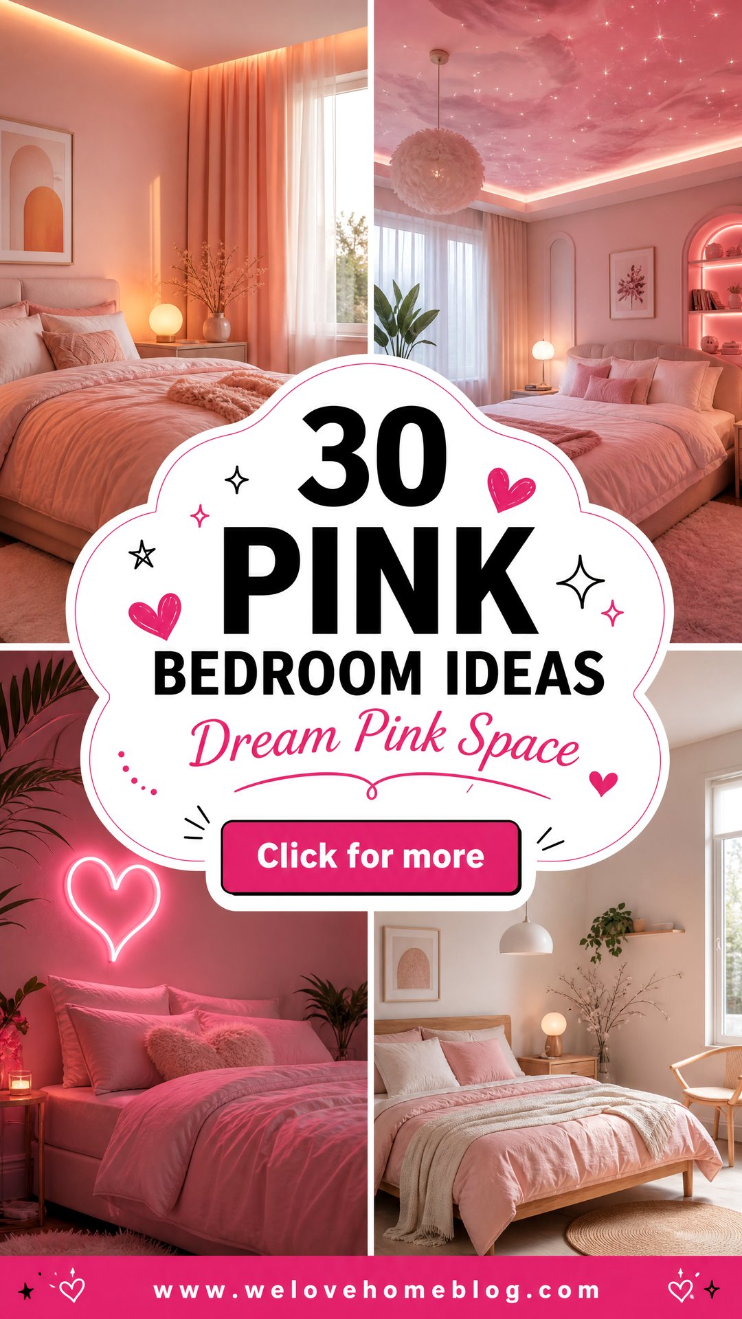 30 Pink Bedroom Ideas to Create Your Dream Space - 30 Pink Bedroom Ideas to Create Your Dream Space