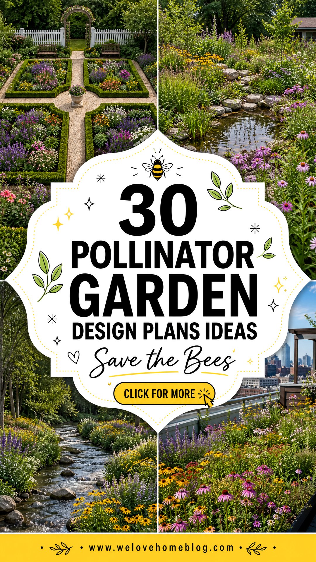 30 Pollinator Garden Design Plans Ideas to Save Bees - 30 Pollinator Garden Design Plans Ideas to Save Bees