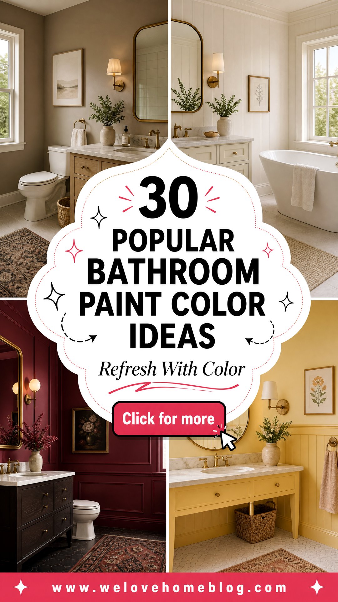 30 Popular Bathroom Paint Color Ideas for a New Look - 30 Popular Bathroom Paint Color Ideas for a New Look