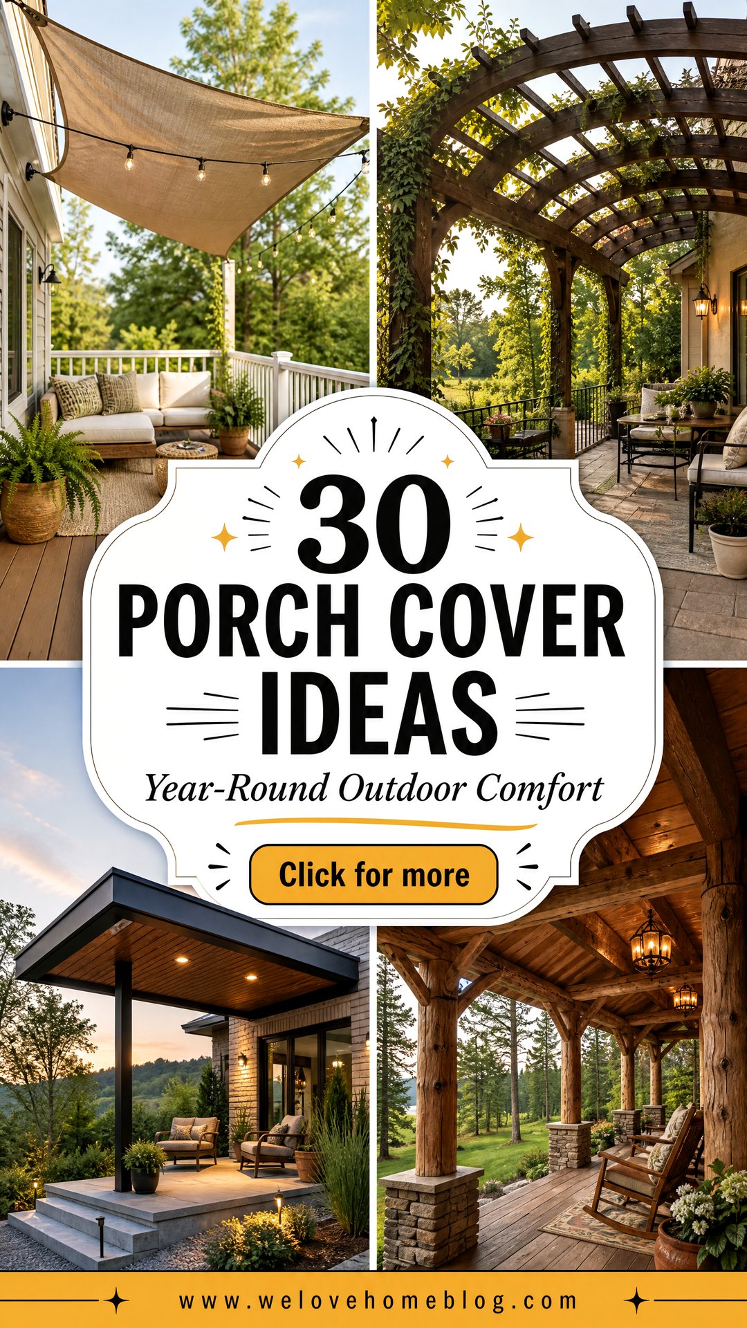 30 Porch Cover Ideas for Year-Round Outdoor Comfort - 30 Porch Cover Ideas for Year-Round Outdoor Comfort