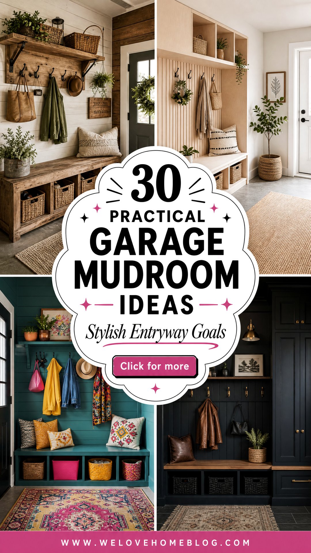 30 Practical Garage Mudroom Ideas for Entryways - 30 Practical Garage Mudroom Ideas for Entryways