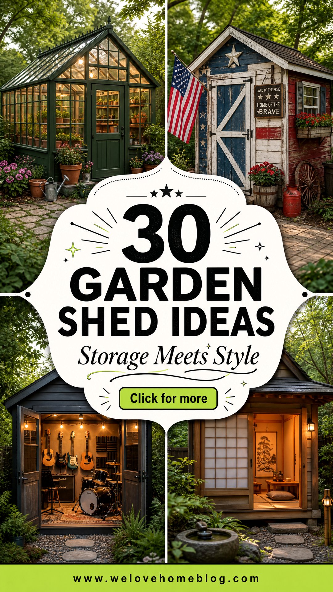 30 Practical Garden Shed Ideas for Storage and Style - 30 Practical Garden Shed Ideas for Storage and Style