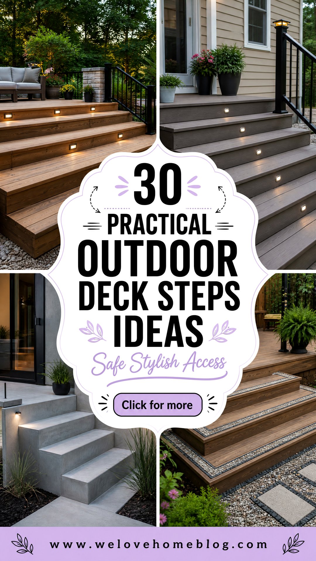 30 Practical Outdoor Deck Steps Ideas for Safe Access - 30 Practical Outdoor Deck Steps Ideas for Safe Access