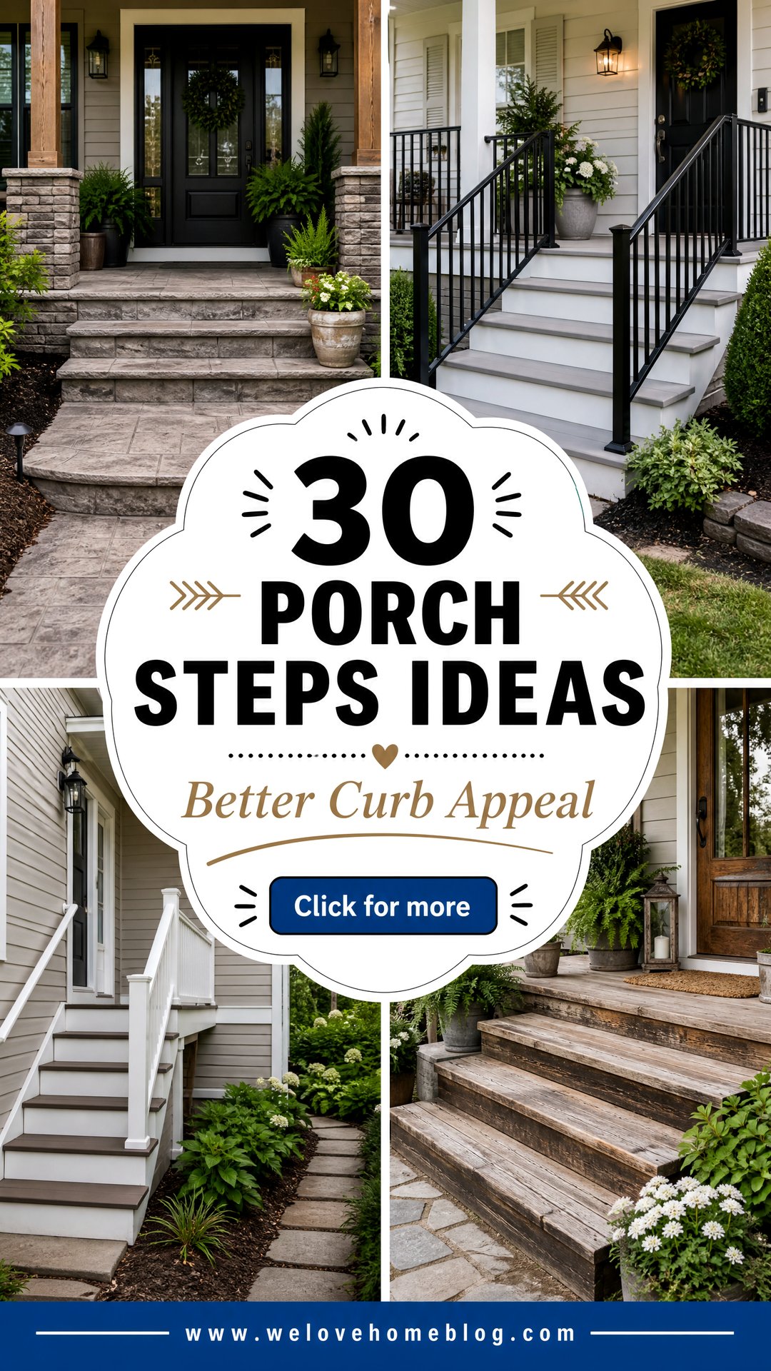 30 Practical Porch Steps Ideas for Better Curb Appeal - 30 Practical Porch Steps Ideas for Better Curb Appeal