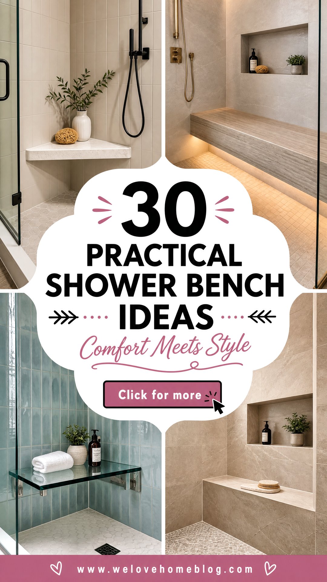 30 Practical Shower Bench Ideas for Comfort and Style - 30 Practical Shower Bench Ideas for Comfort and Style