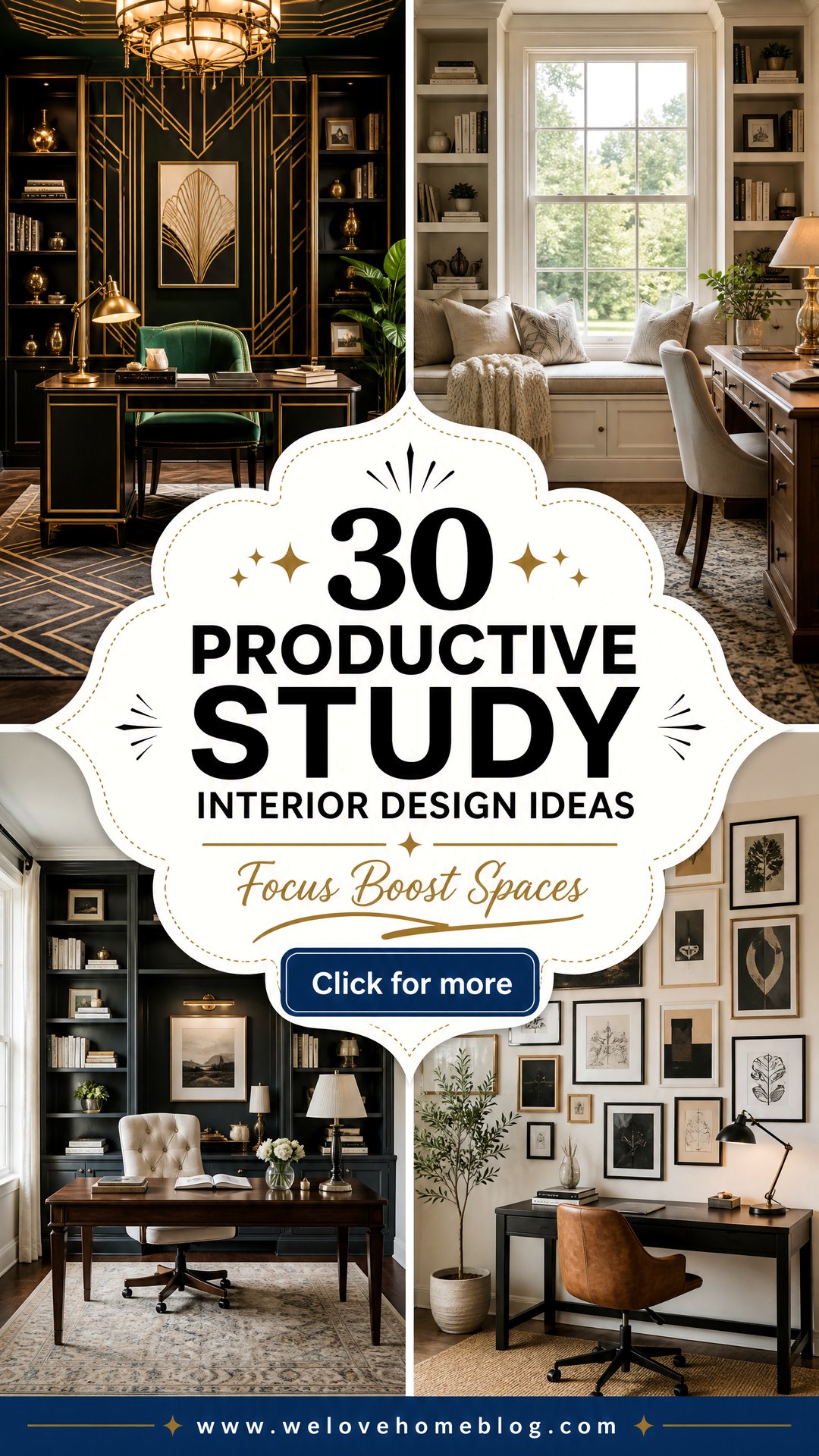 30 Productive Study Interior Design Ideas for Focus - 30 Productive Study Interior Design Ideas for Focus