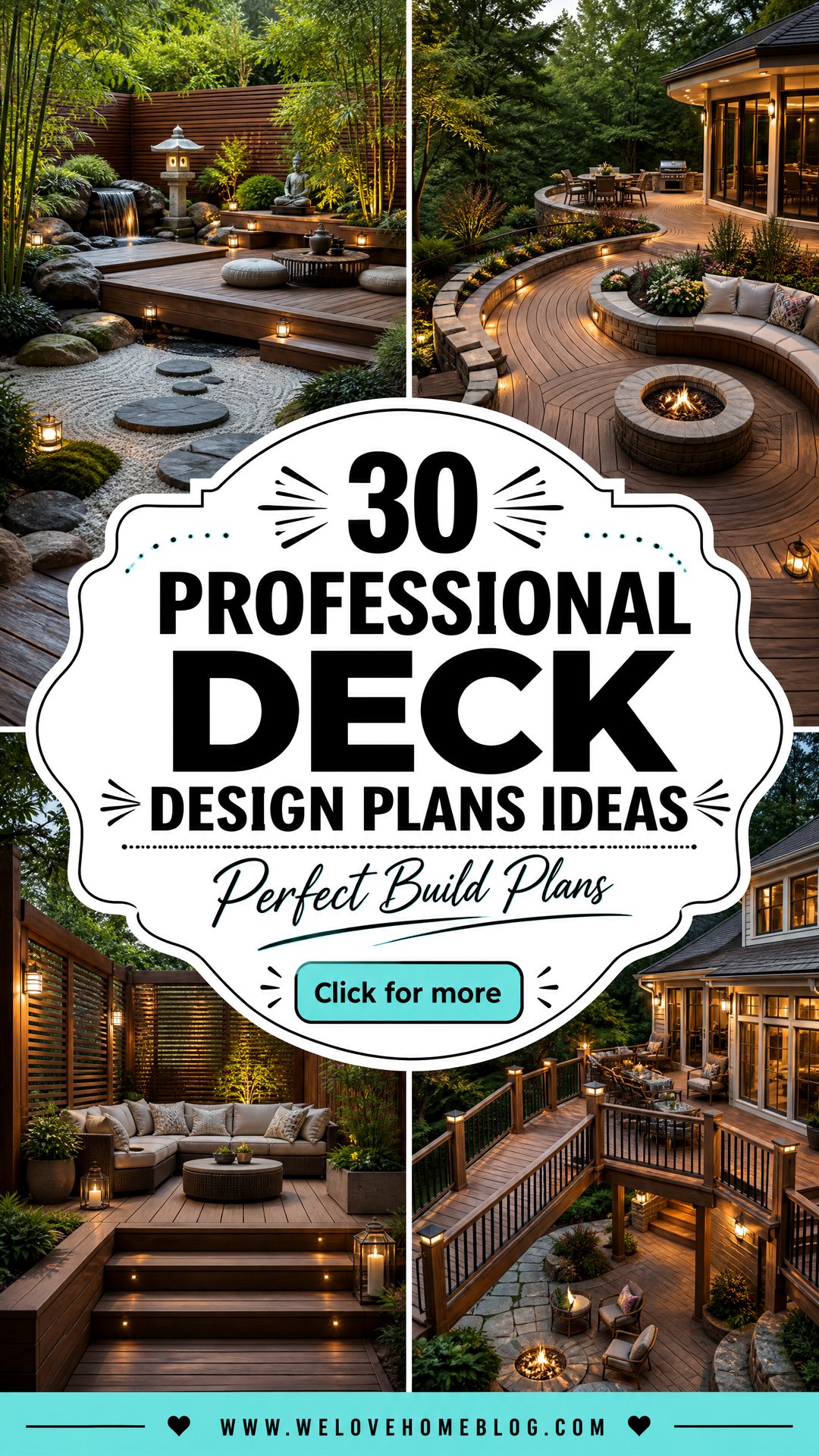 30 Professional Deck Design Plans Ideas for Your Build - 30 Professional Deck Design Plans Ideas for Your Build