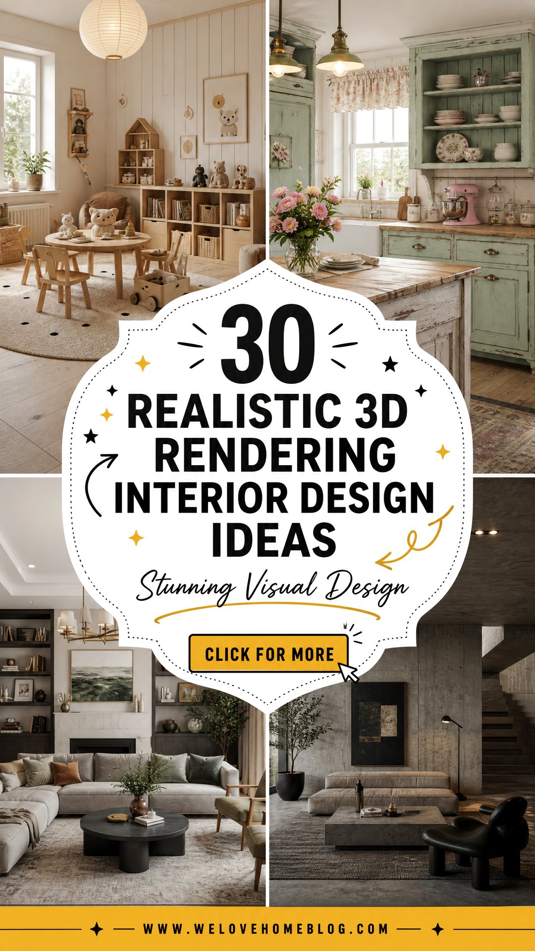 30 Realistic 3D Rendering Interior Design Ideas to See - 30 Realistic 3D Rendering Interior Design Ideas to See