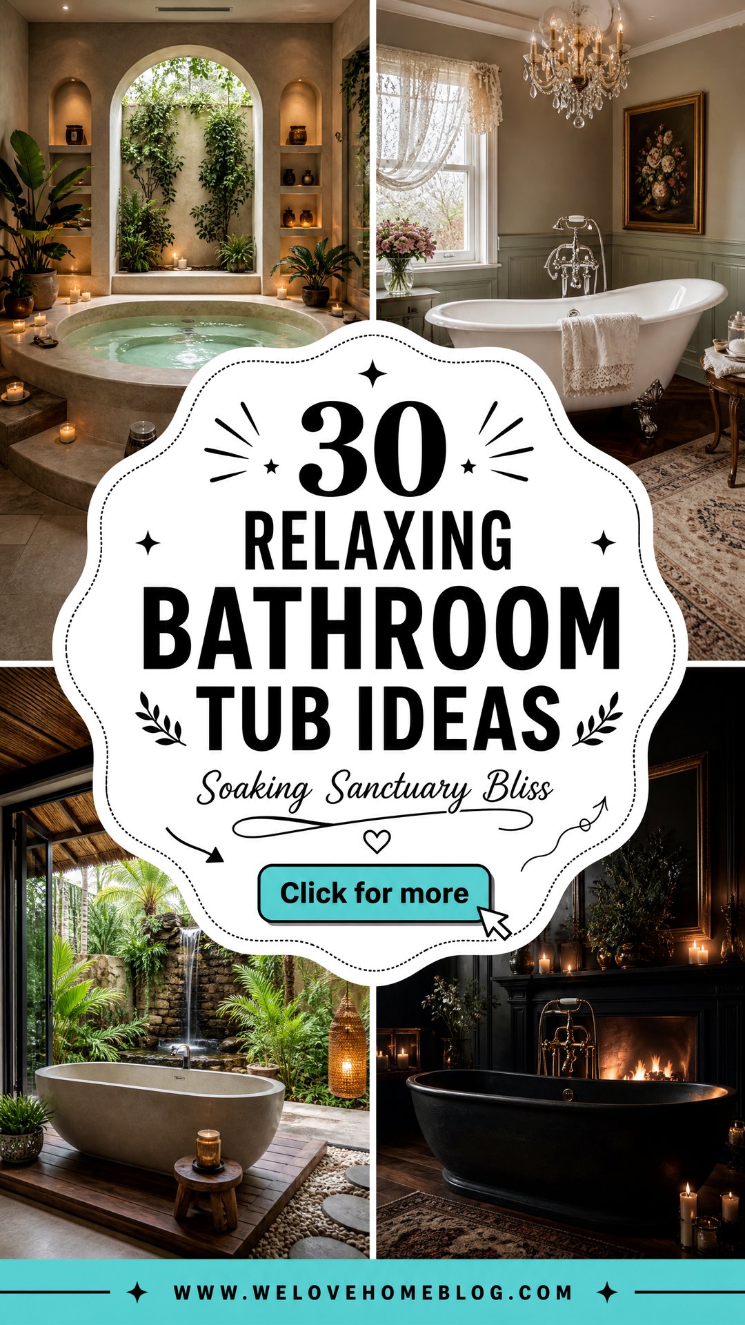30 Relaxing Bathroom Tub Ideas for a Soaking Sanctuary - 30 Relaxing Bathroom Tub Ideas for a Soaking Sanctuary