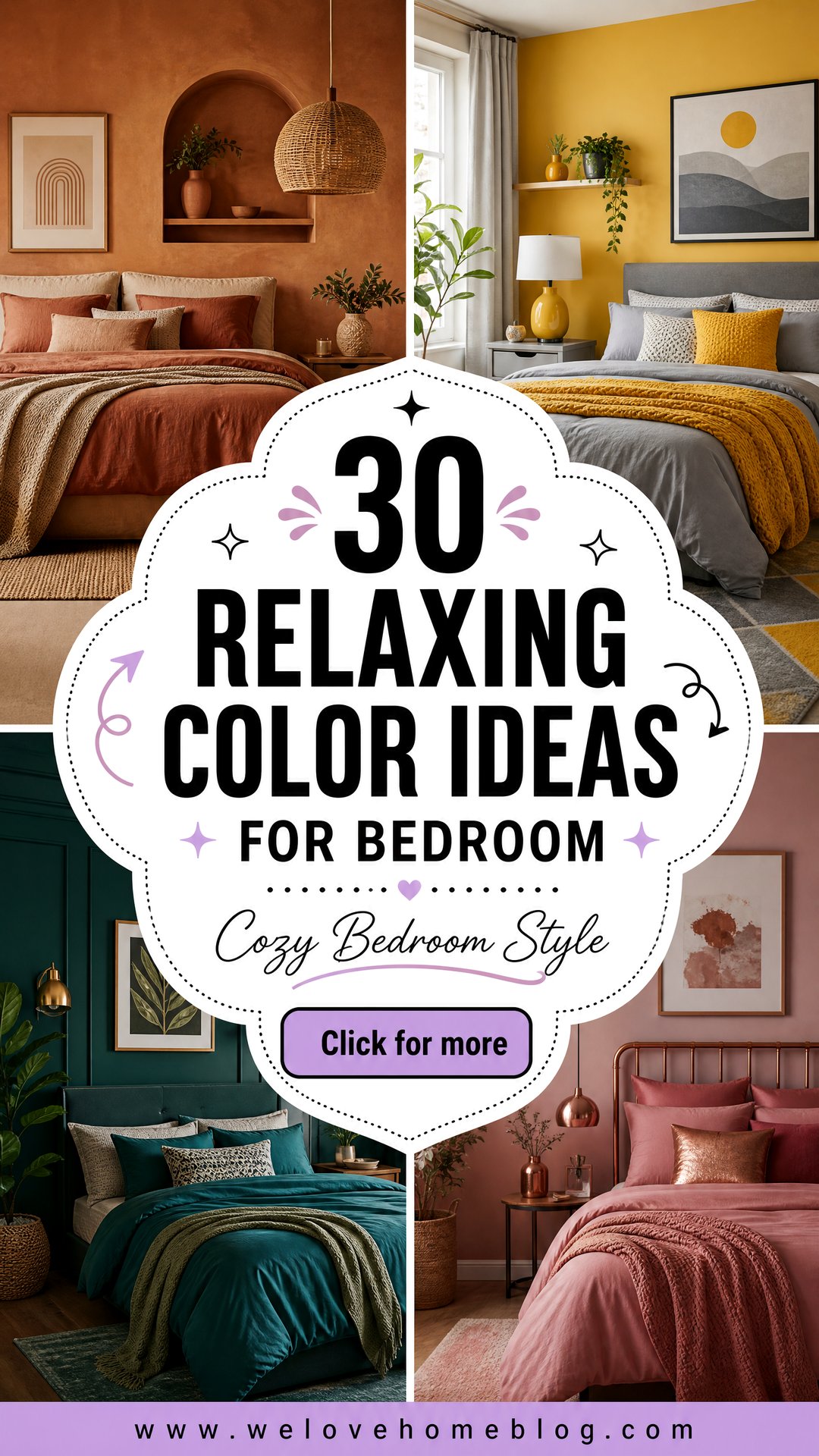 30 Relaxing Color Ideas for Bedroom Decor and Style - 30 Relaxing Color Ideas for Bedroom Decor and Style