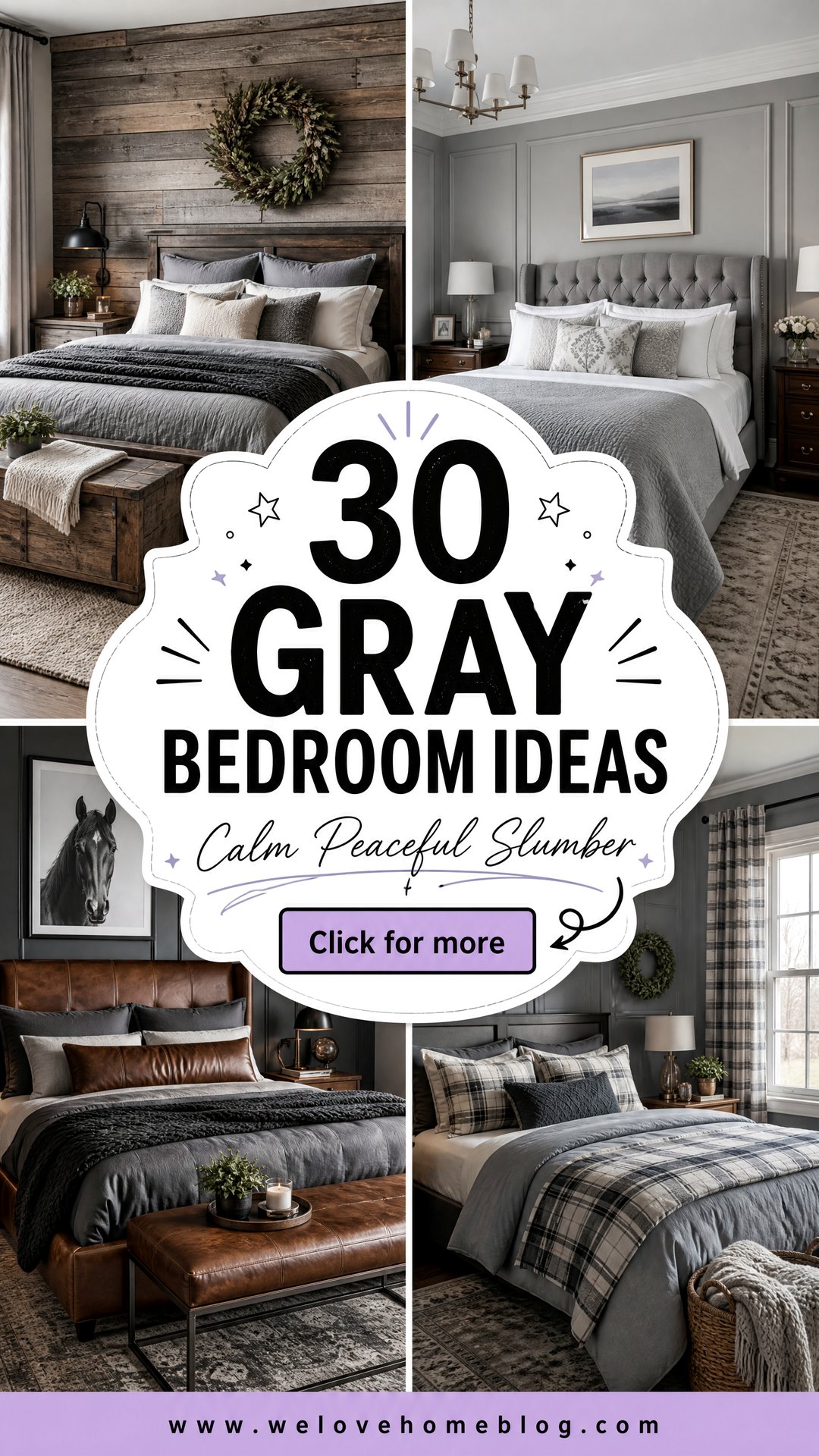 30 Relaxing Gray Bedroom Ideas for a Peaceful Night Sleep - 30 Relaxing Gray Bedroom Ideas for a Peaceful Night Sleep