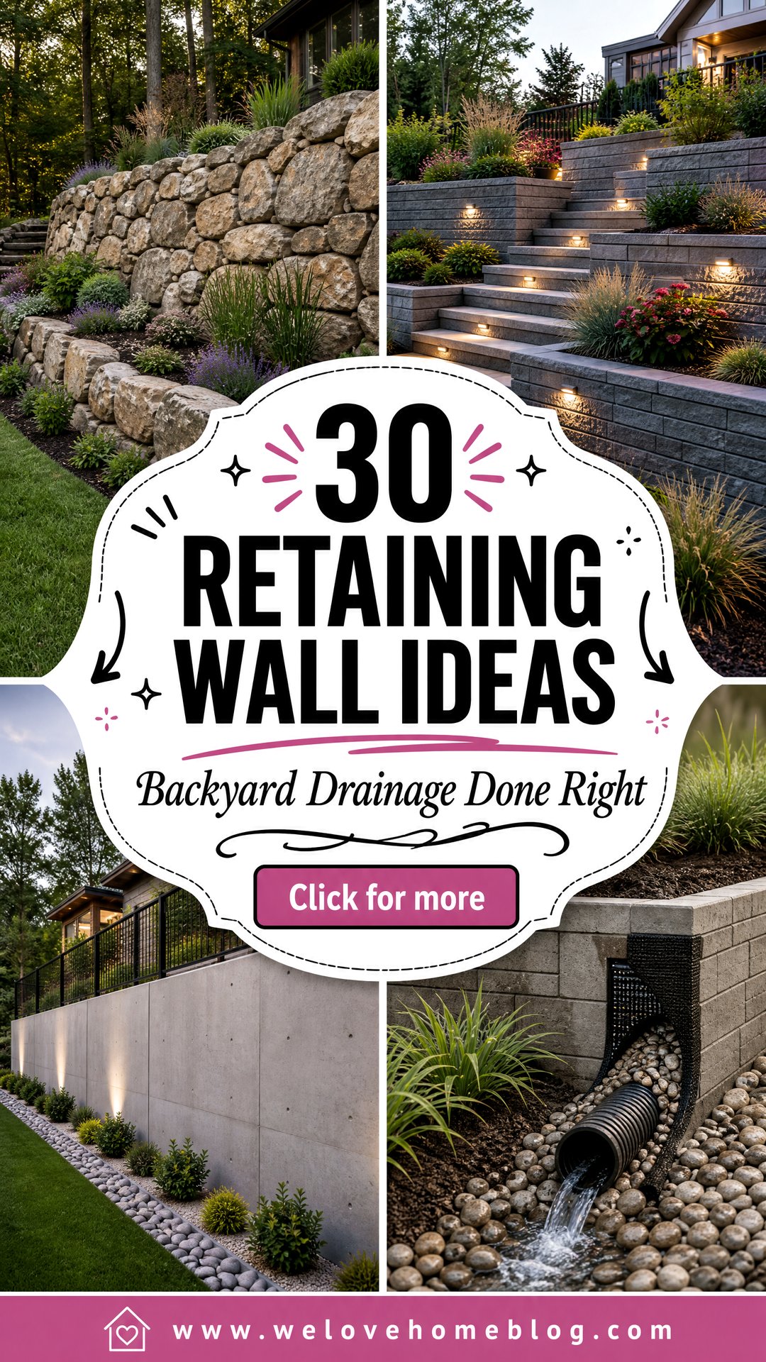 30 Retaining Wall Ideas for Sloped Backyard Drainage - 30 Retaining Wall Ideas for Sloped Backyard Drainage
