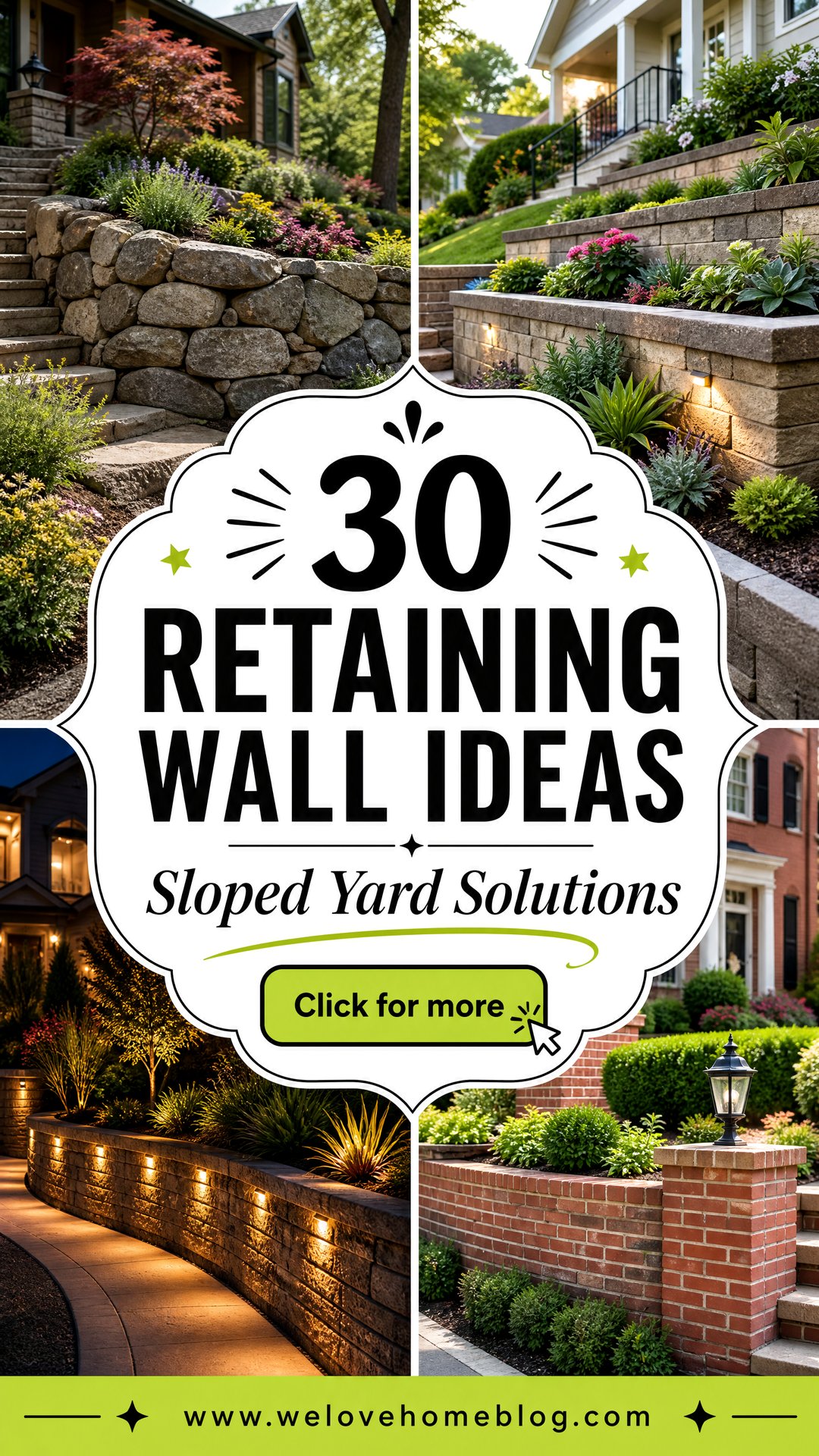 30 Retaining Wall Ideas for Sloped Front Yard Designs - 30 Retaining Wall Ideas for Sloped Front Yard Designs