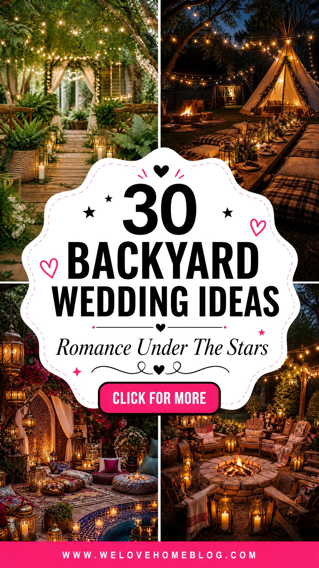 30 Romantic Backyard Wedding Ideas for Your Big Day - 30 Romantic Backyard Wedding Ideas for Your Big Day