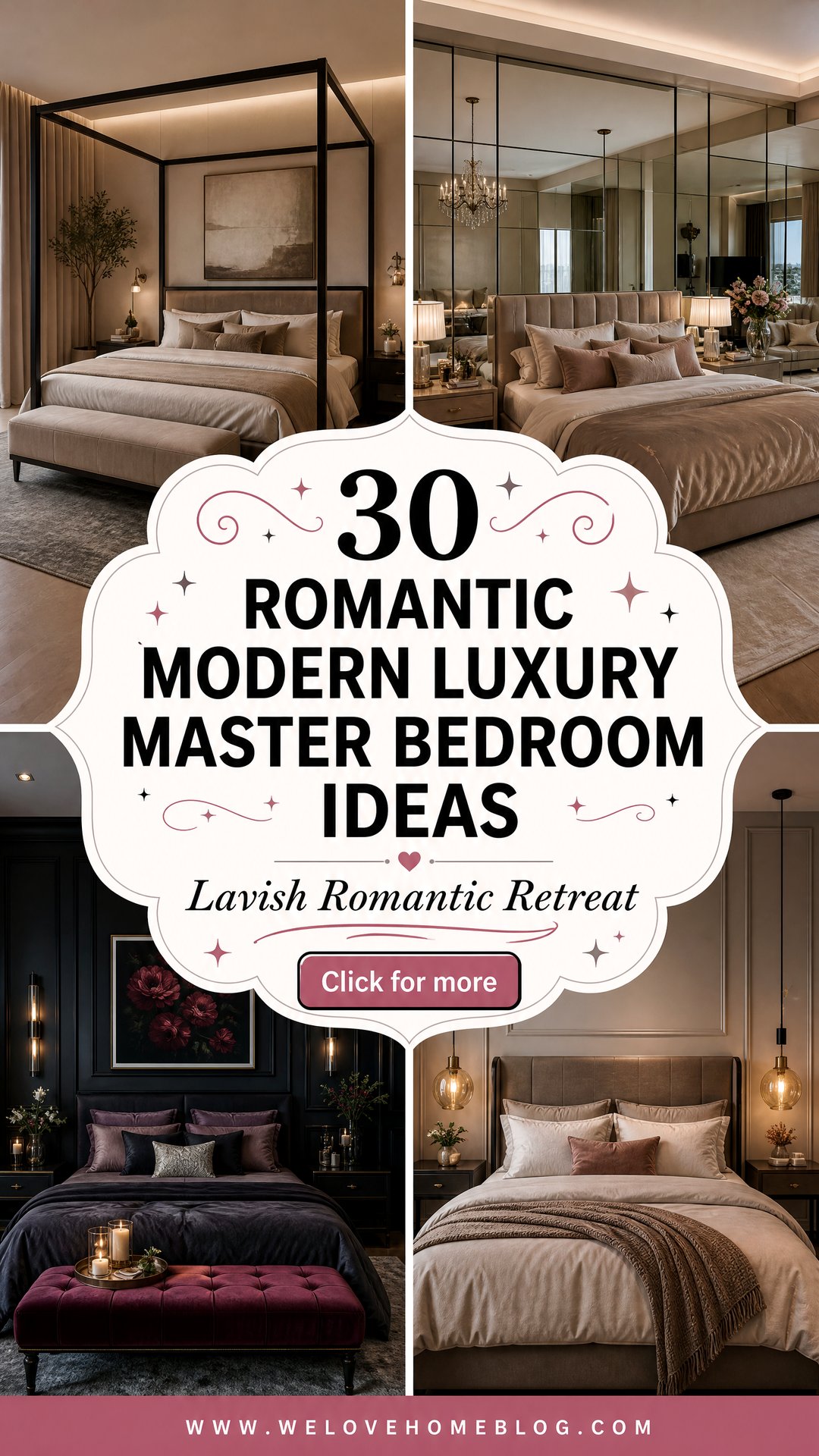30 Romantic Modern Luxury Master Bedroom Designs to See - 30 Romantic Modern Luxury Master Bedroom Designs to See