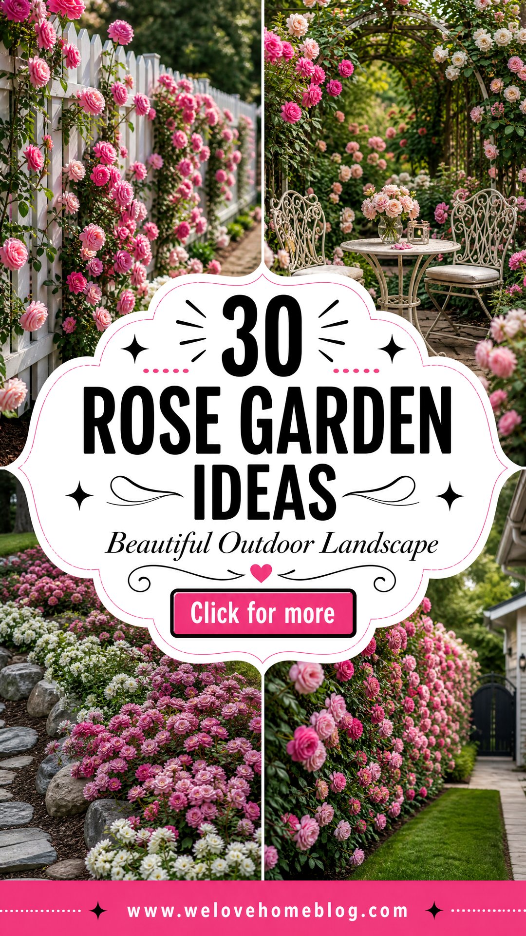 30 Rose Garden Ideas for a Beautiful Outdoor Landscape - 30 Rose Garden Ideas for a Beautiful Outdoor Landscape